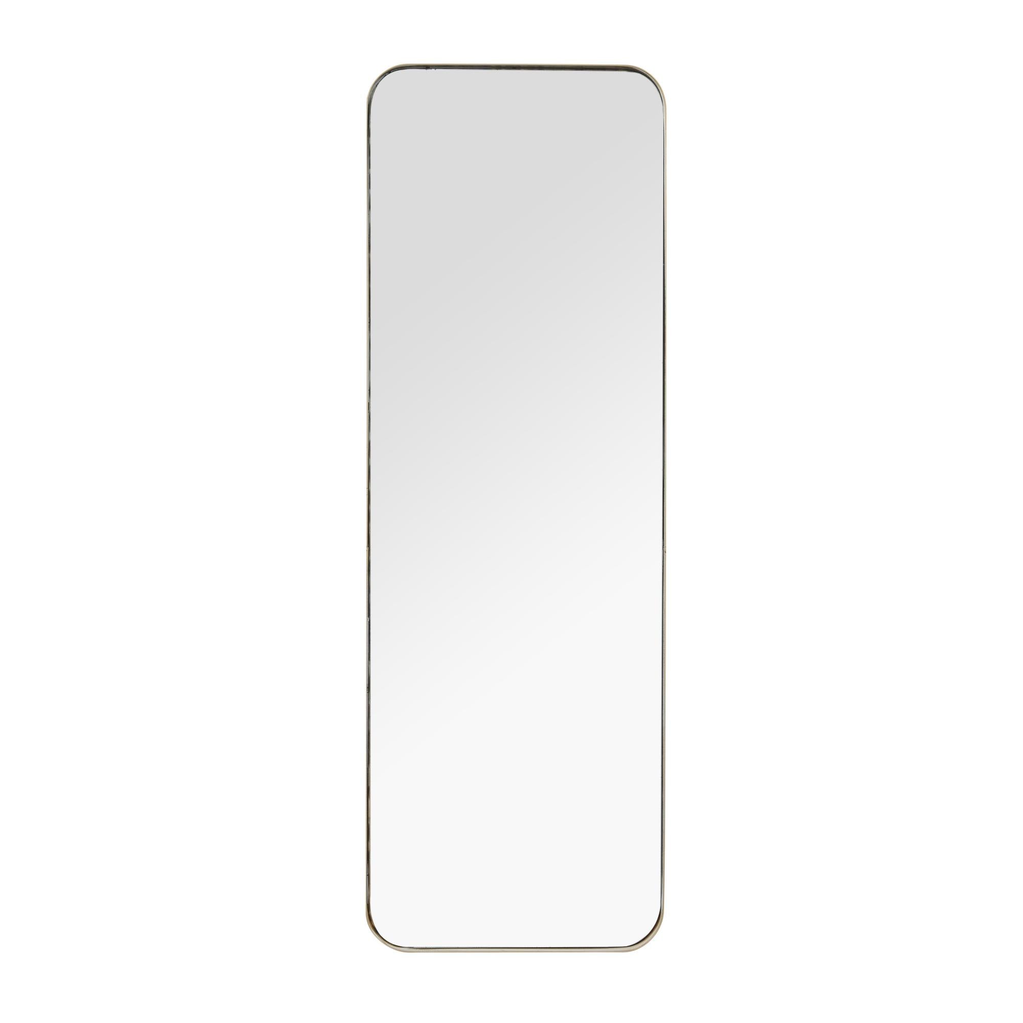 Metal Room Wall Mirror with Thin Frame 12" x 2" x 36"