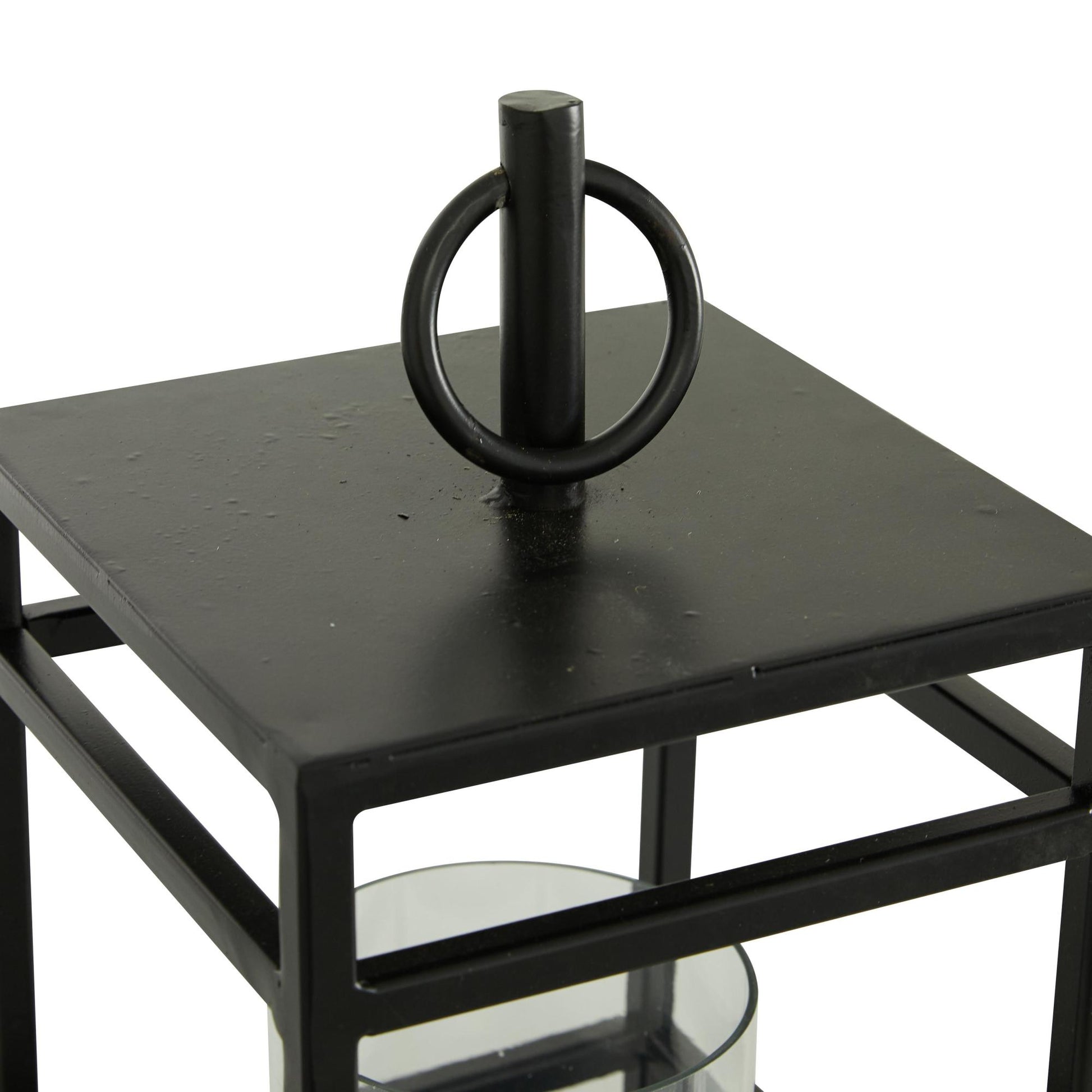 Black Metal Decorative Indoor Outdoor Candle Lantern