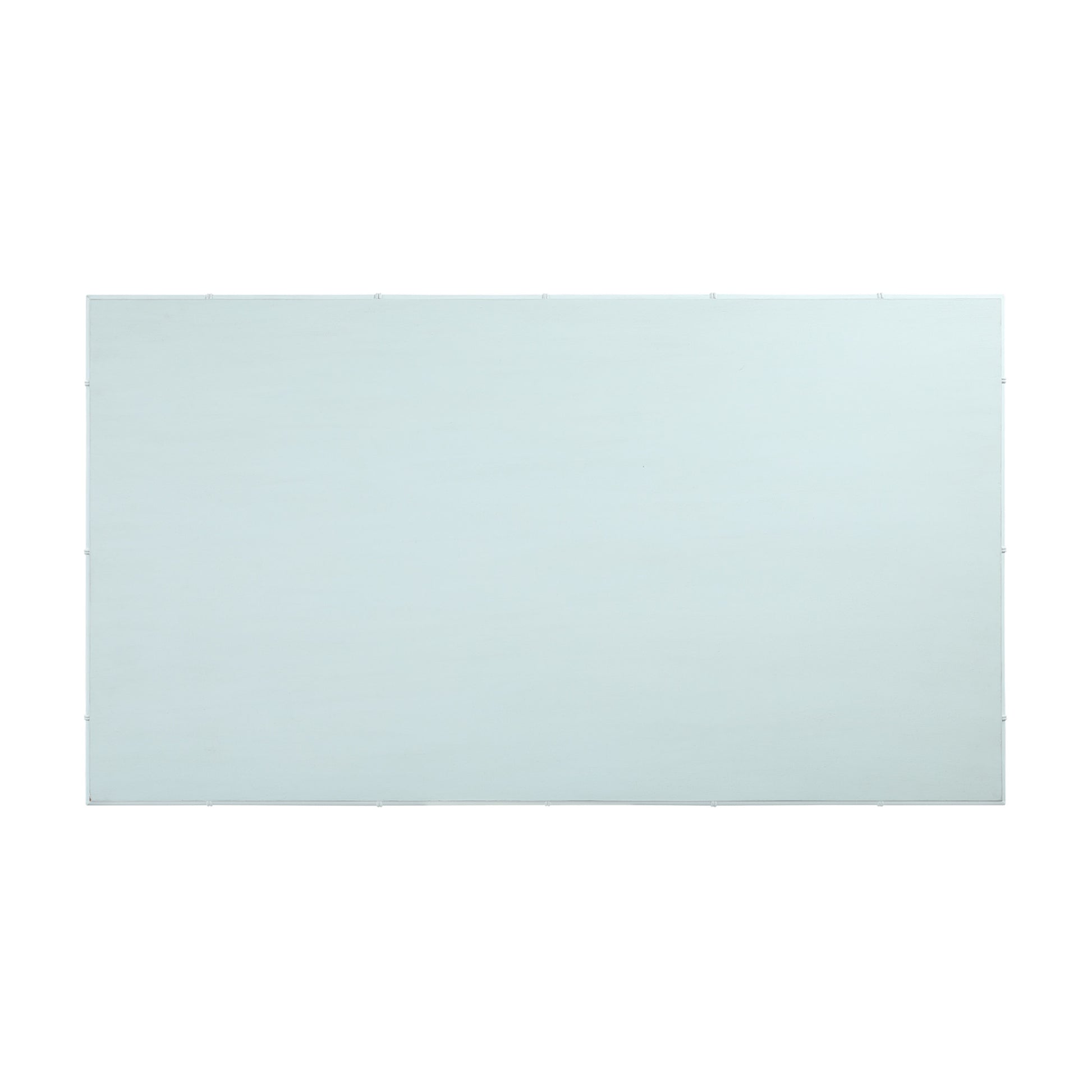 Light Blue Wood Kitchen Dining Table with Bamboo Inspired Detailing