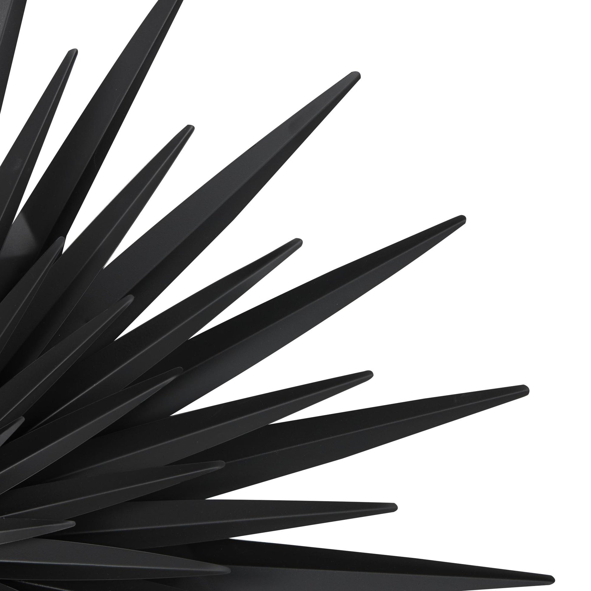 Sunburst Black Metal Large Layered 3D Home Wall Decor
