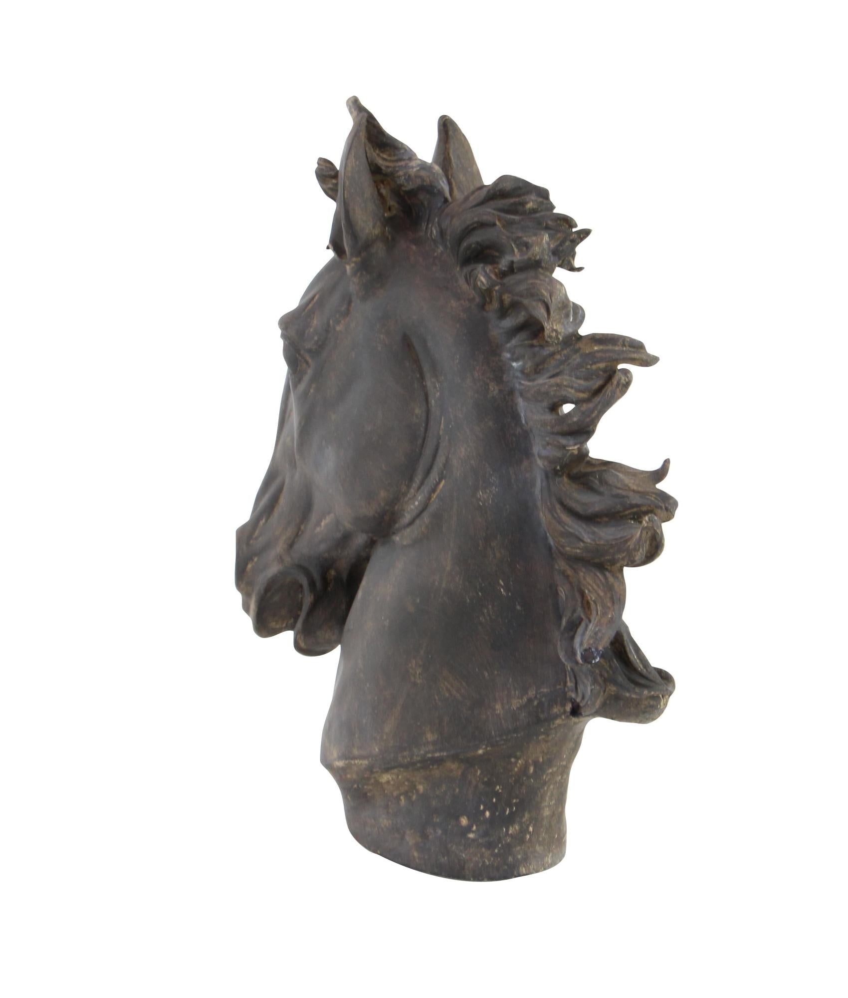 Horse Brown Polystone Decorative Sculpture