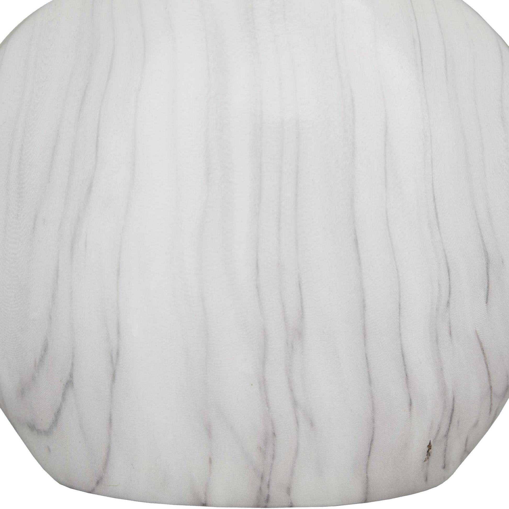 Set of 3 Gray Ceramic Faux Marble Decorative Vase
