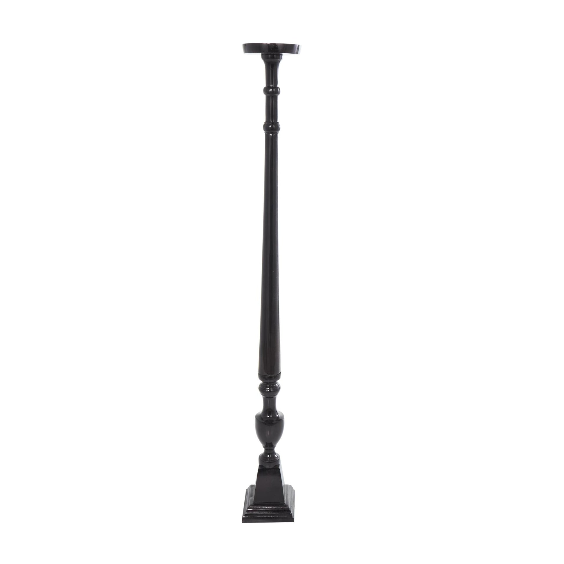 Set of 2 Aluminum Metal Tall Floor Decorative Candle Holder