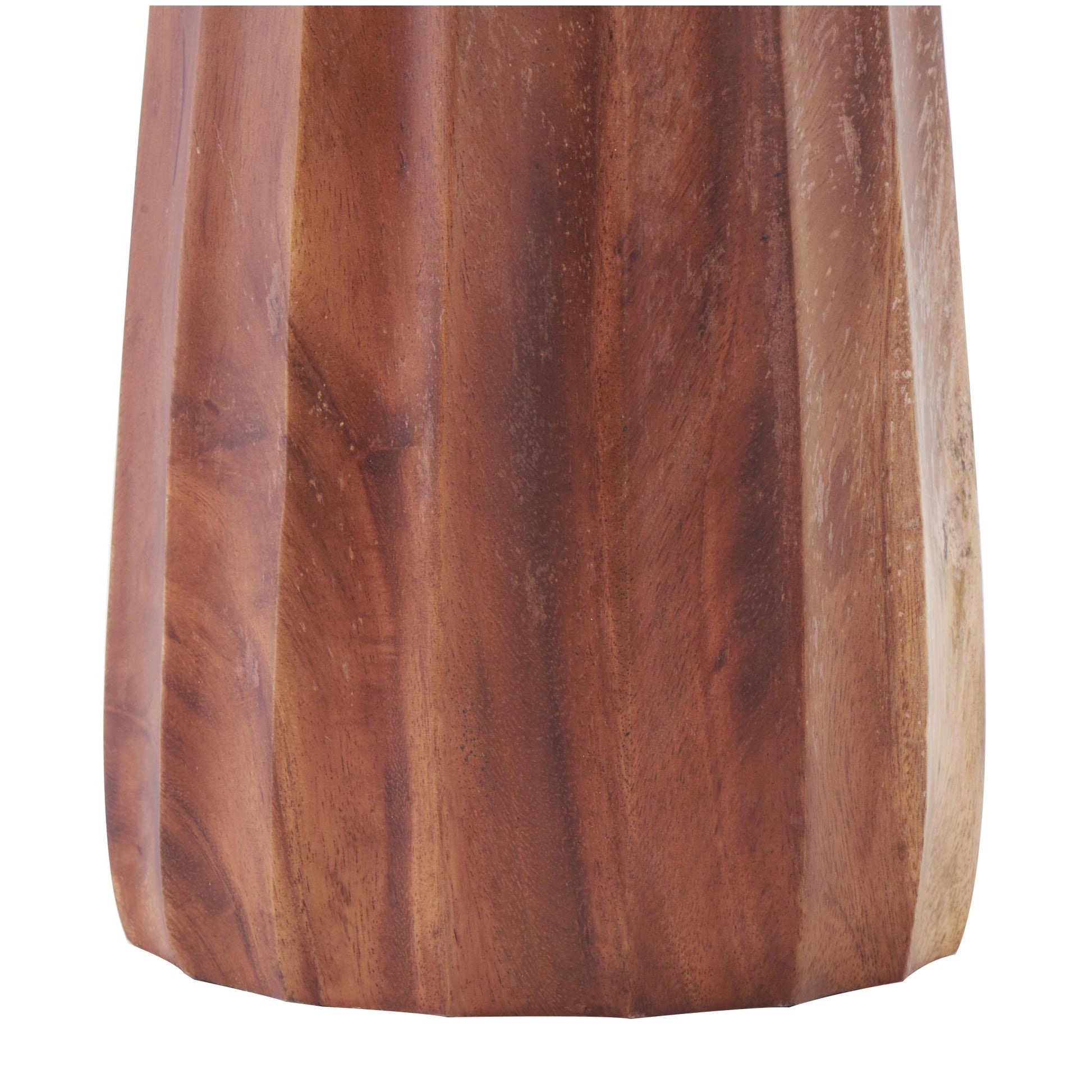 Brown Wood Handmade Hand Turned Decorative Vase