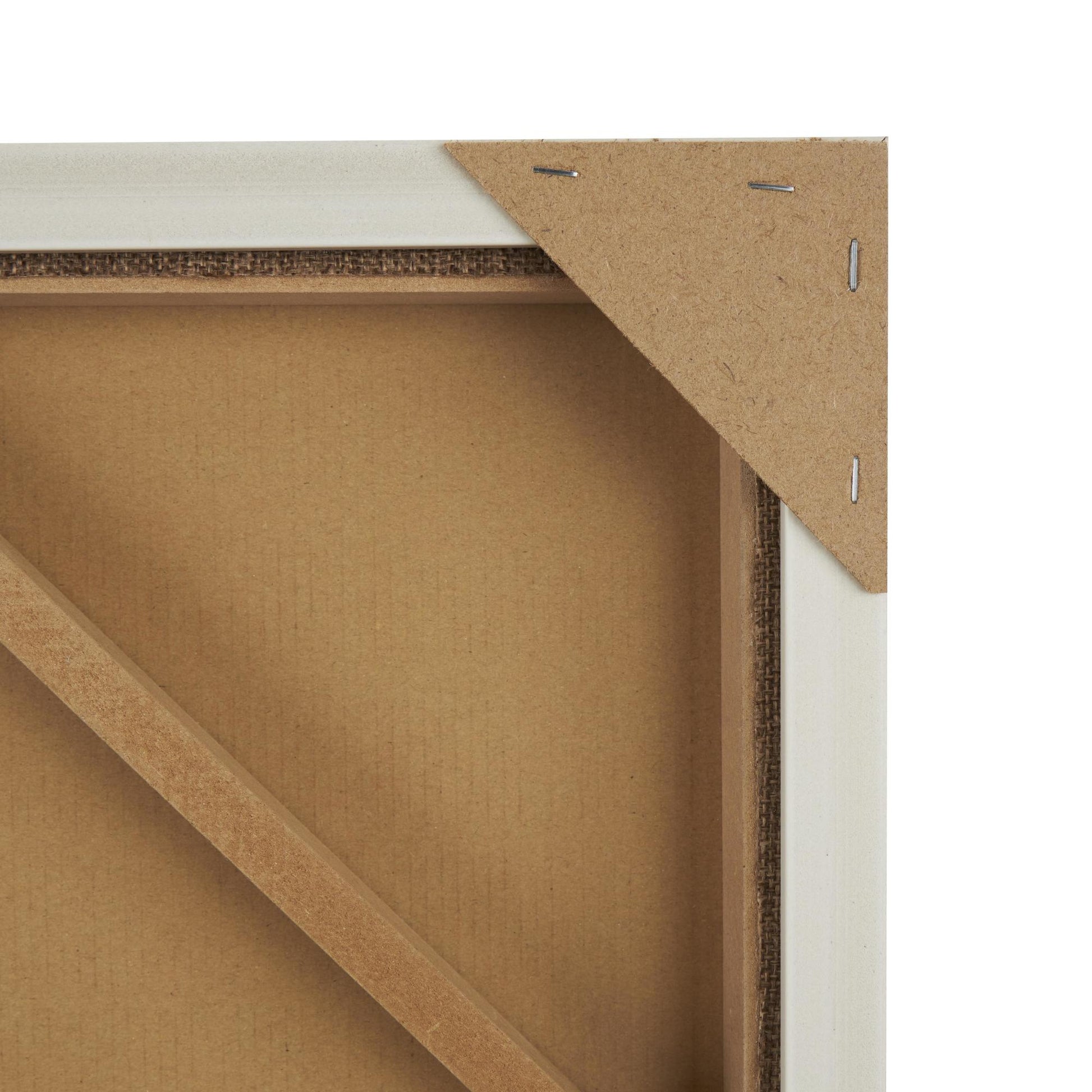 Abstract Dark Brown Polyester Living Room Framed Wall Art with Overlapping Tan Ribbed Arches