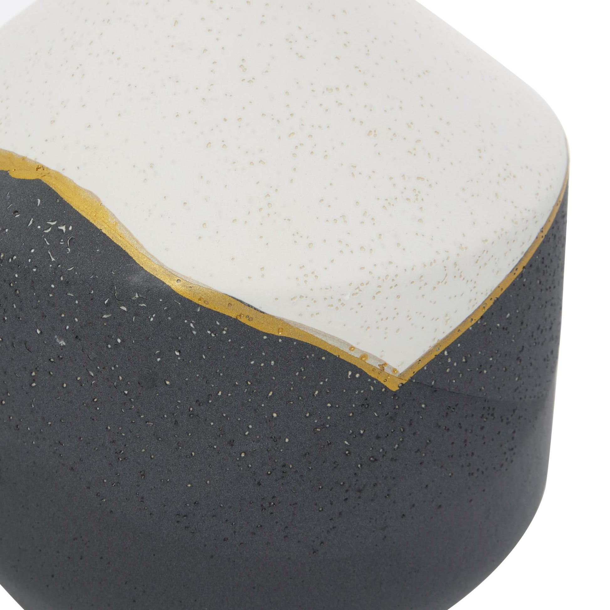 CosmoLiving by Cosmopolitan Set of 3 Black Ceramic Decorative Vase