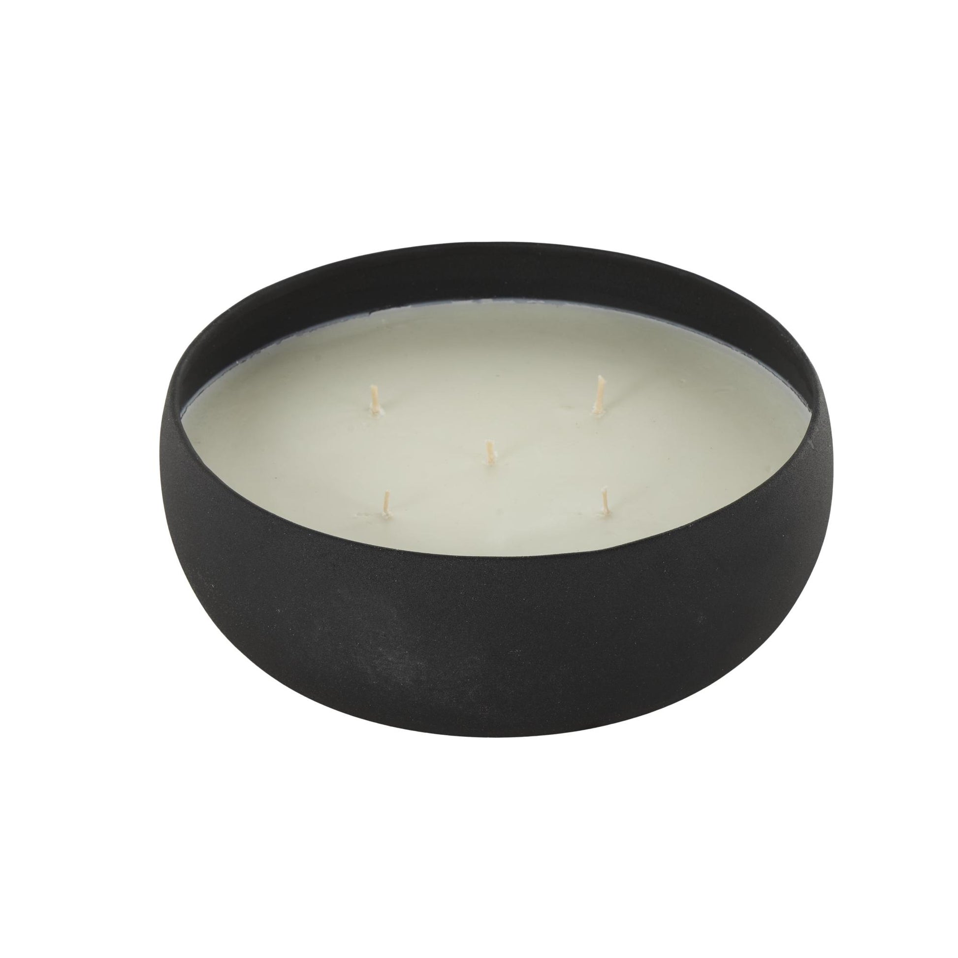 Metal Pink Blush & Poppy Scented Textured 63oz 5 Wick Decorative Candle with White Wax