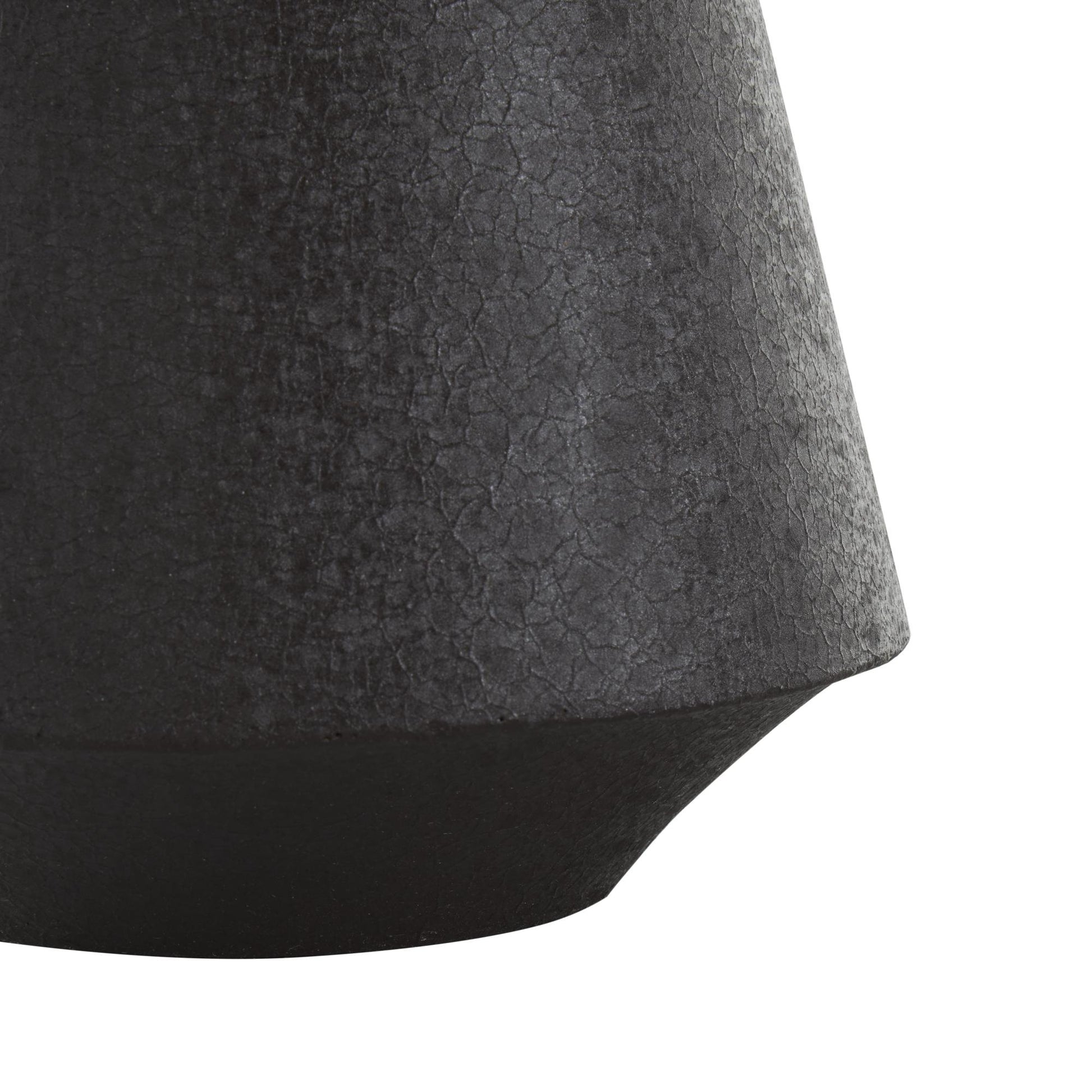 Set of 2 Metal Minimalistic Distressed Textured Decorative Vase Set of 2 18", 14"H