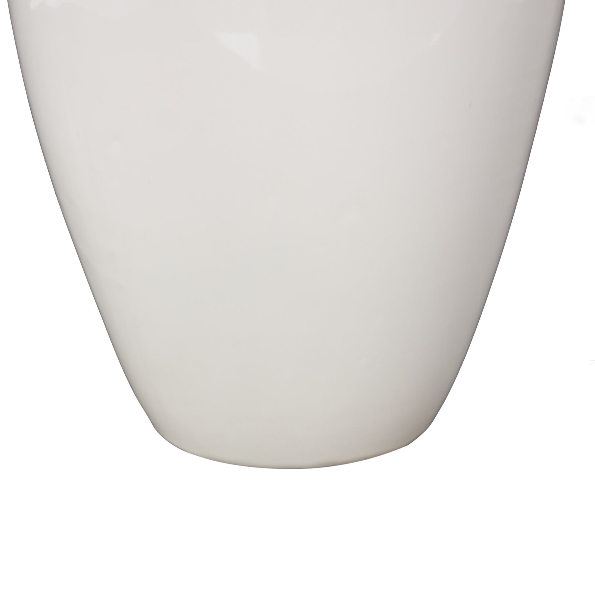Bird White Ceramic Decorative Vase with Blue Accents