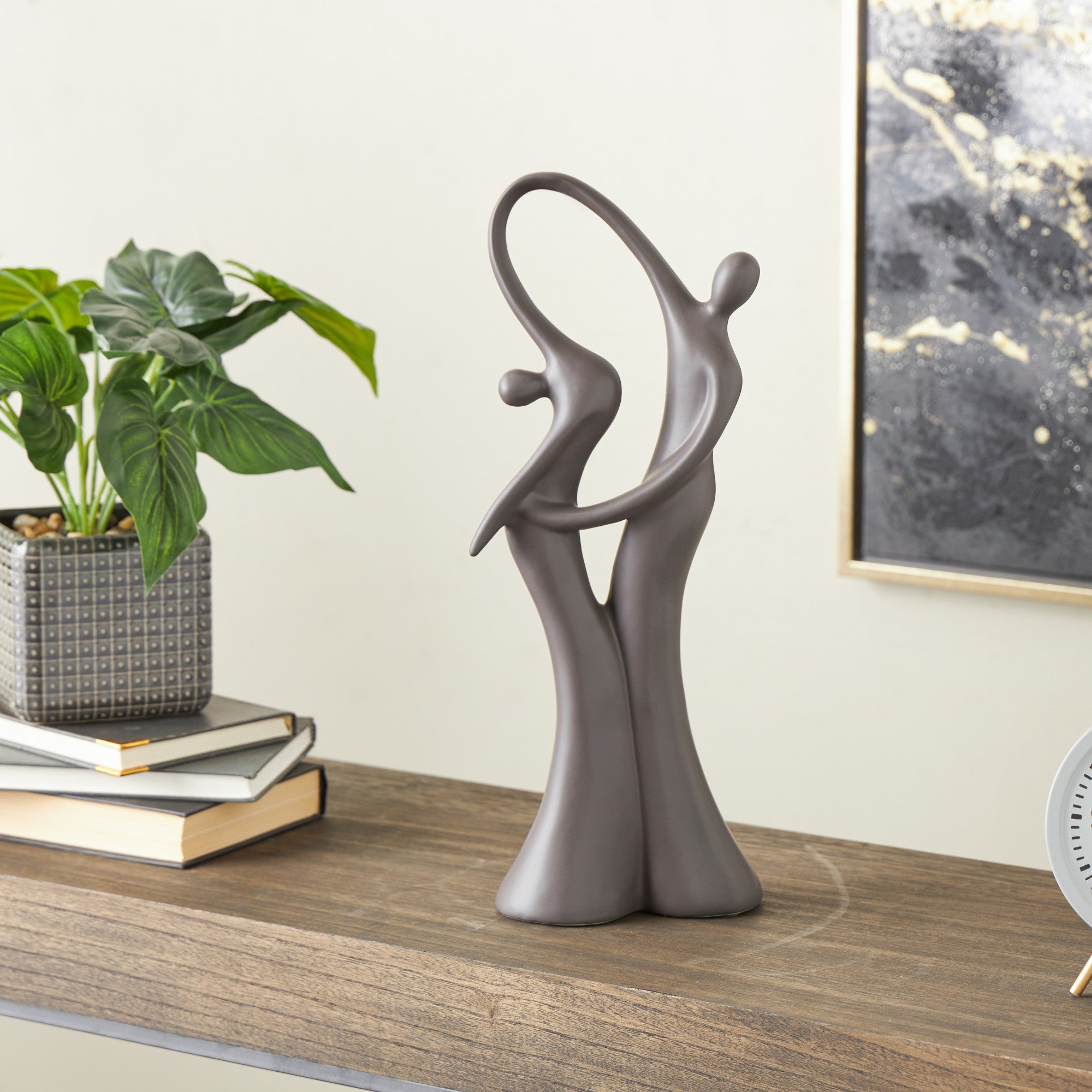 People Ceramic Dancing Decorative Sculpture