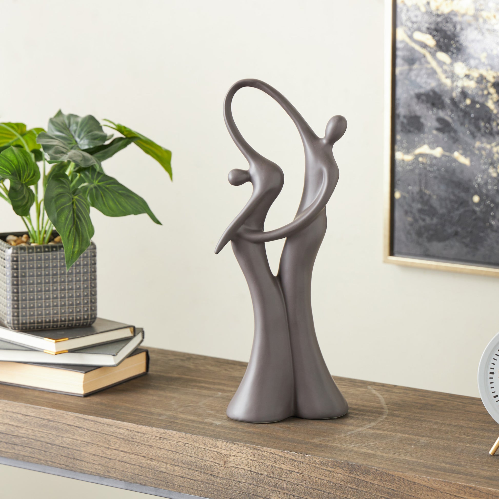 People Ceramic Dancing Decorative Sculpture