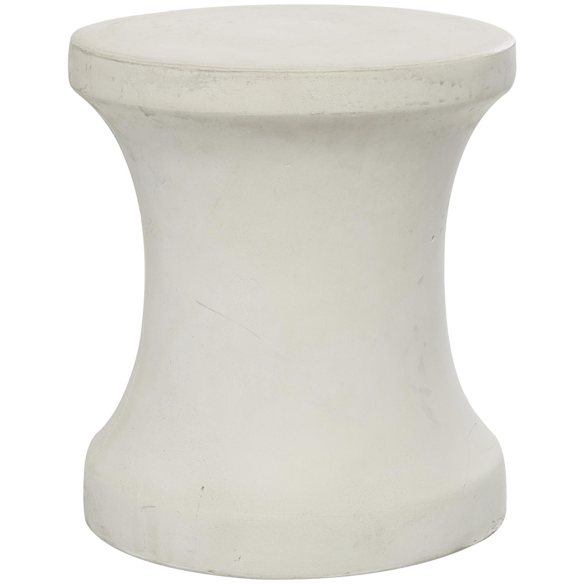 Fiberclay Ceramic Distressed Hourglass Outdoor Accent Table 14" x 14" x 16"