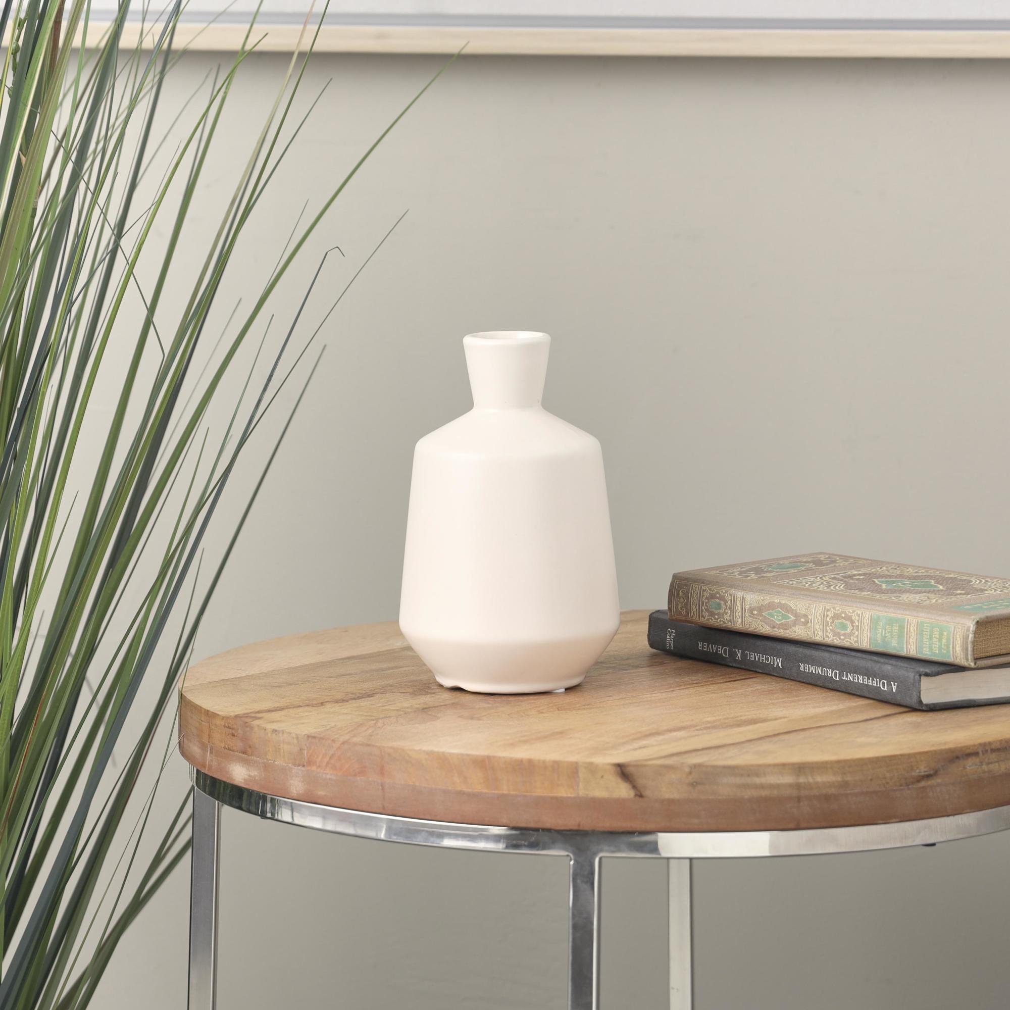 Cream Ceramic Decorative Vase