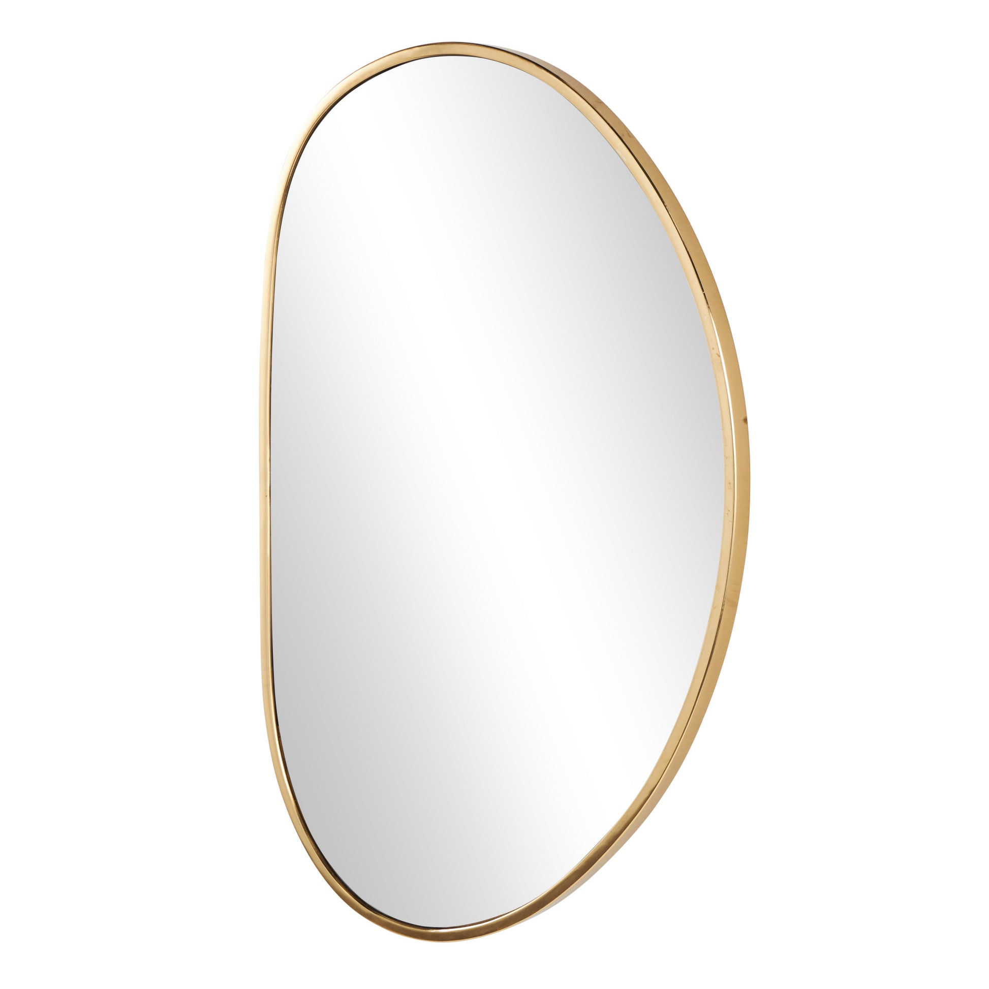 Gold Metal Oval Room Wall Mirror