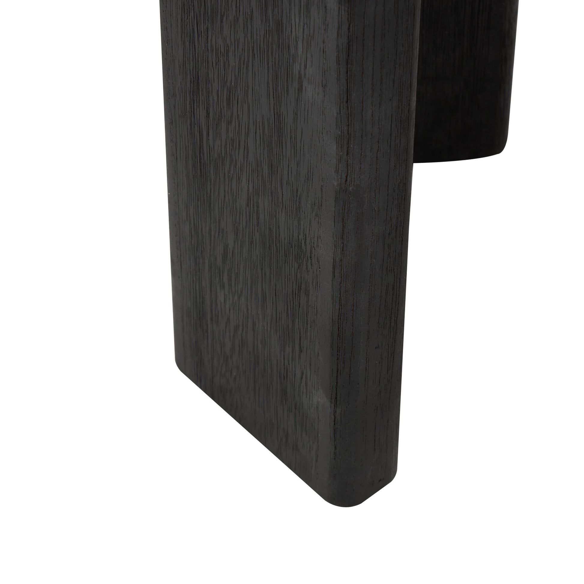 Black Wood Handmade Heart Inspired Side End Accent Table