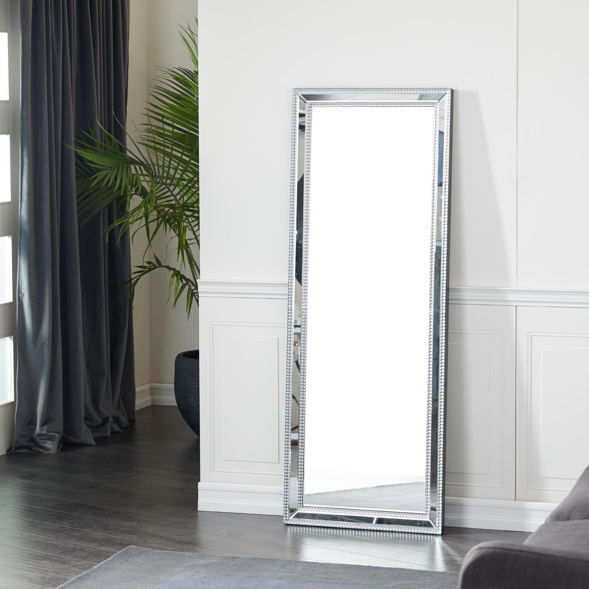 Silver Glass Room Wall Mirror