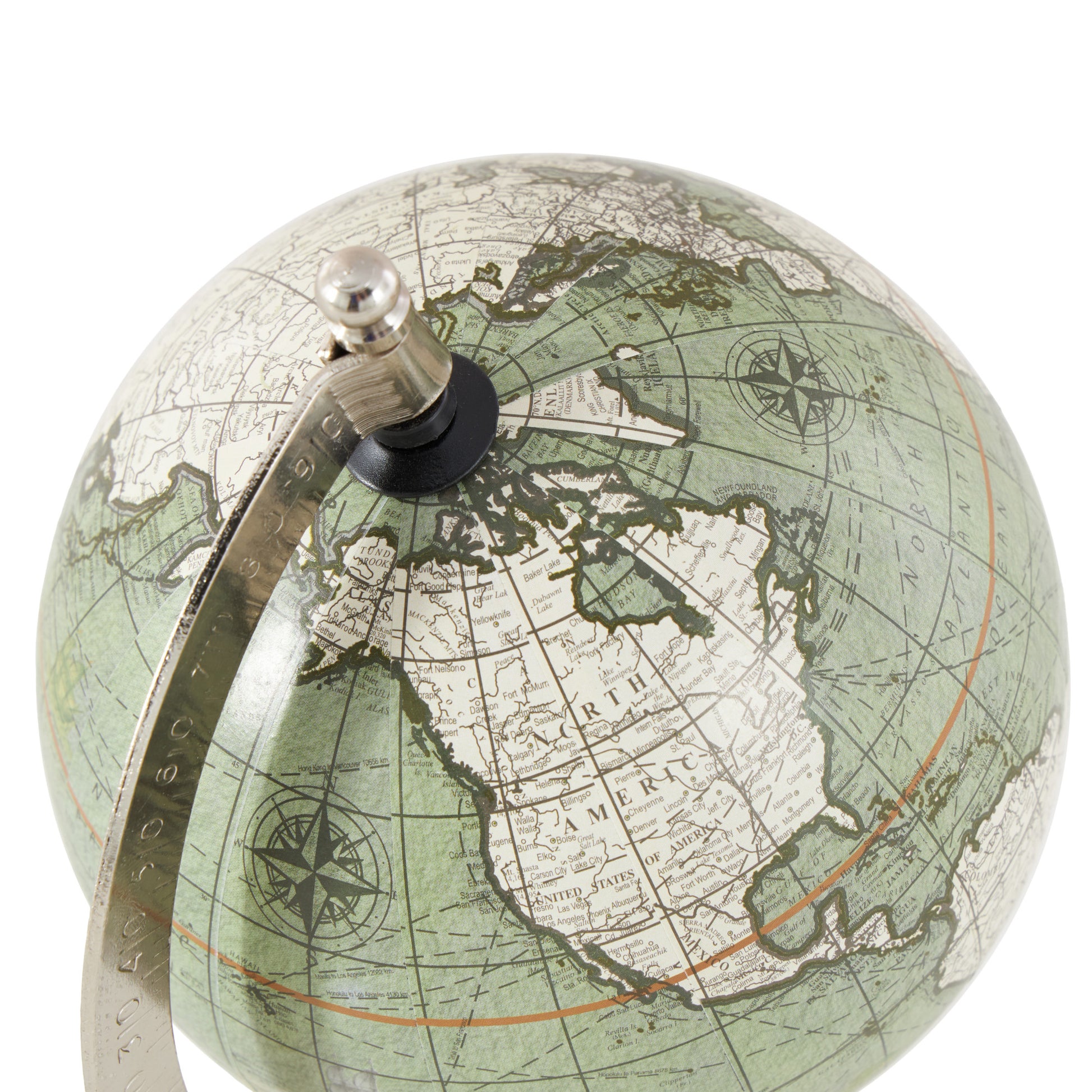 World Map White Marble Educational/Geographic Earth Globe with Marble Base