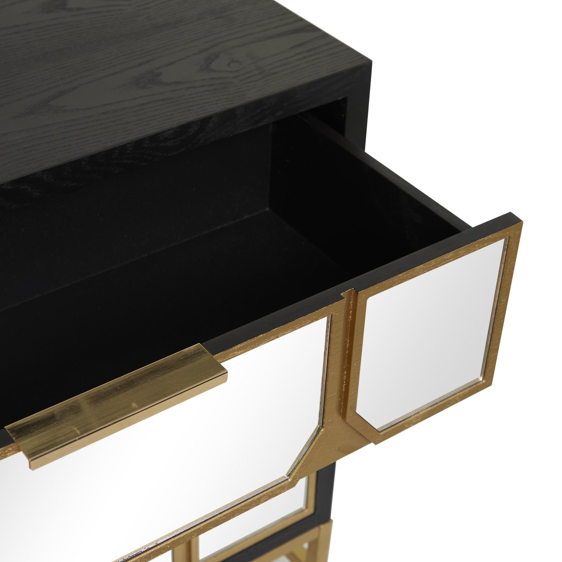 Wooden 3 Drawer Room Cabinet with Mirrored Front