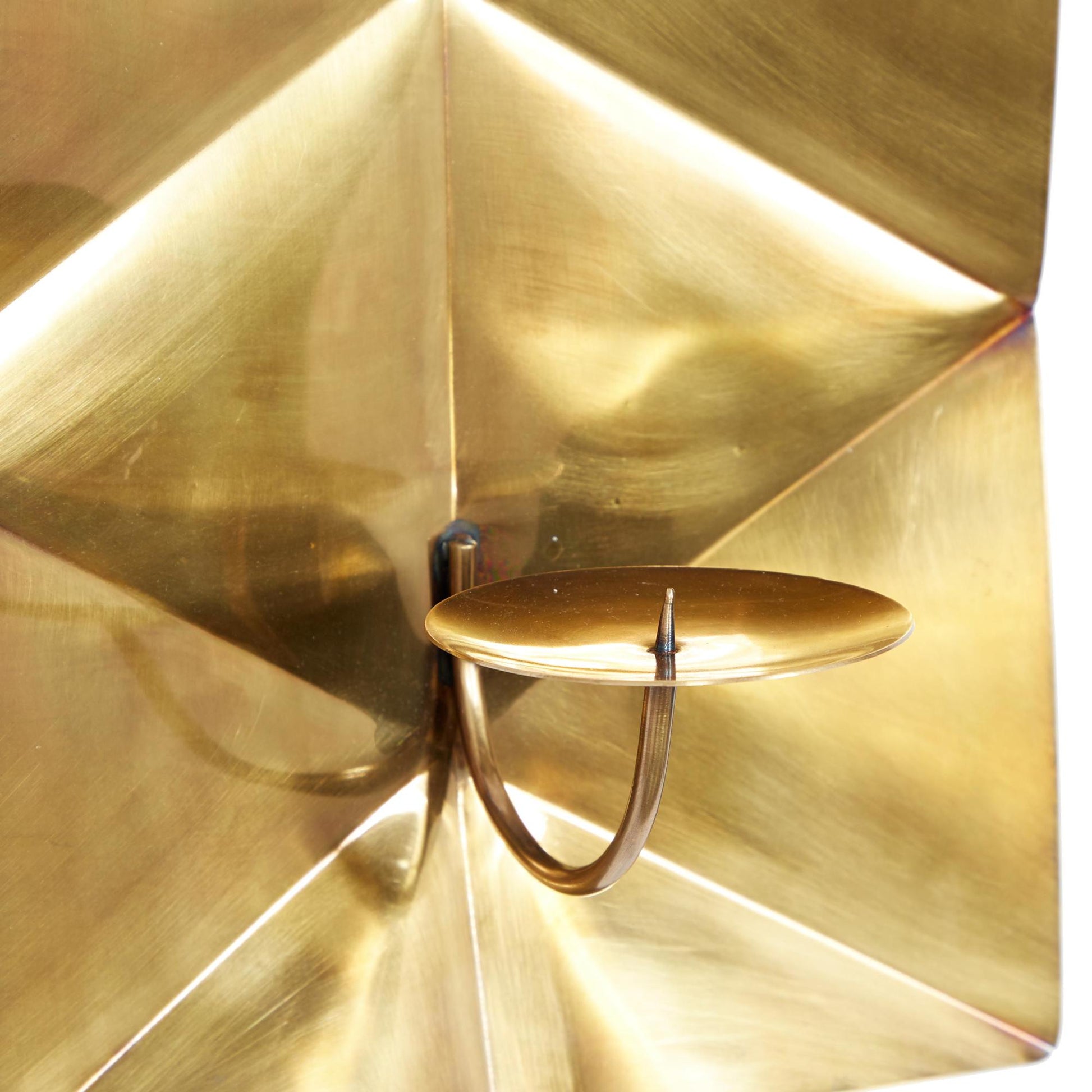 Geometric Gold Stainless Steel Metal Pillar Indoor Outdoor Wall Sconce with Hammered Design