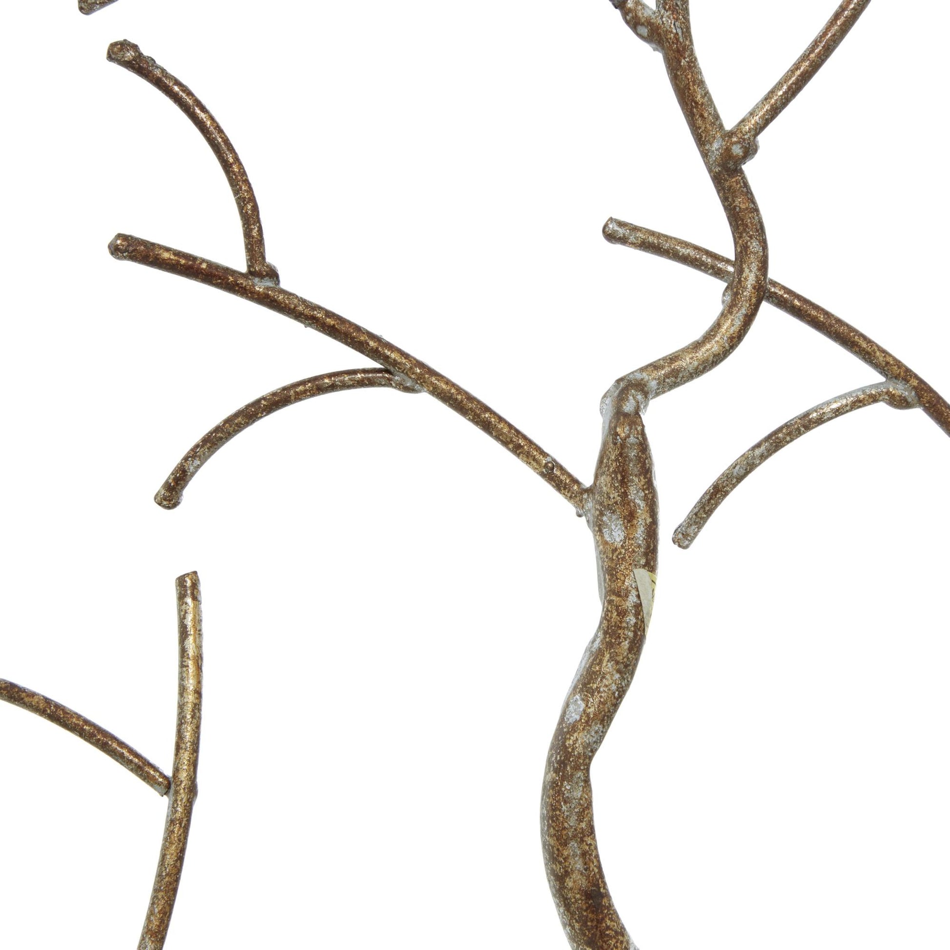 Tree Silver Metal Decorative Sculpture