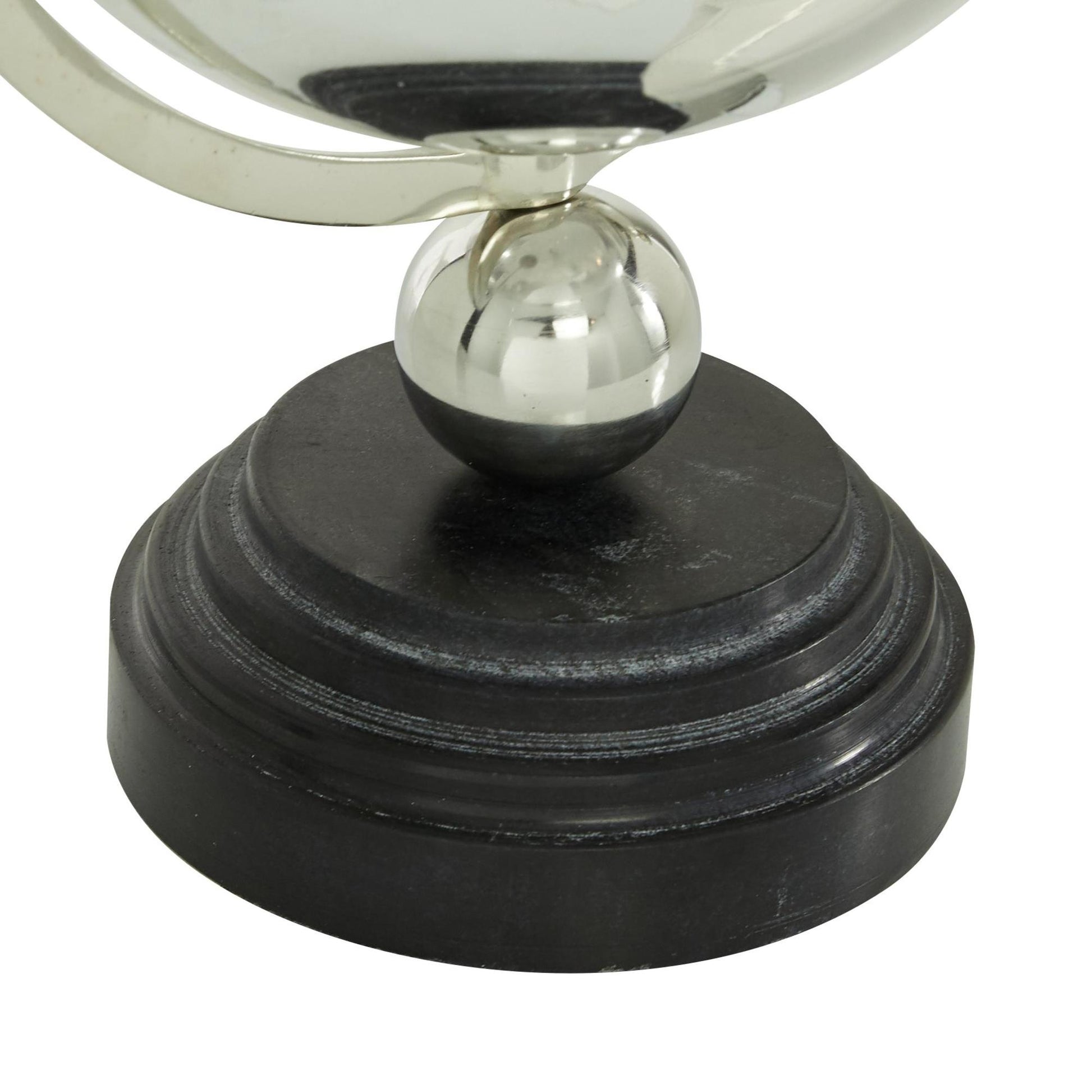 Marble Educational/Geographic Earth Globe with Marble Base and Tiered Base