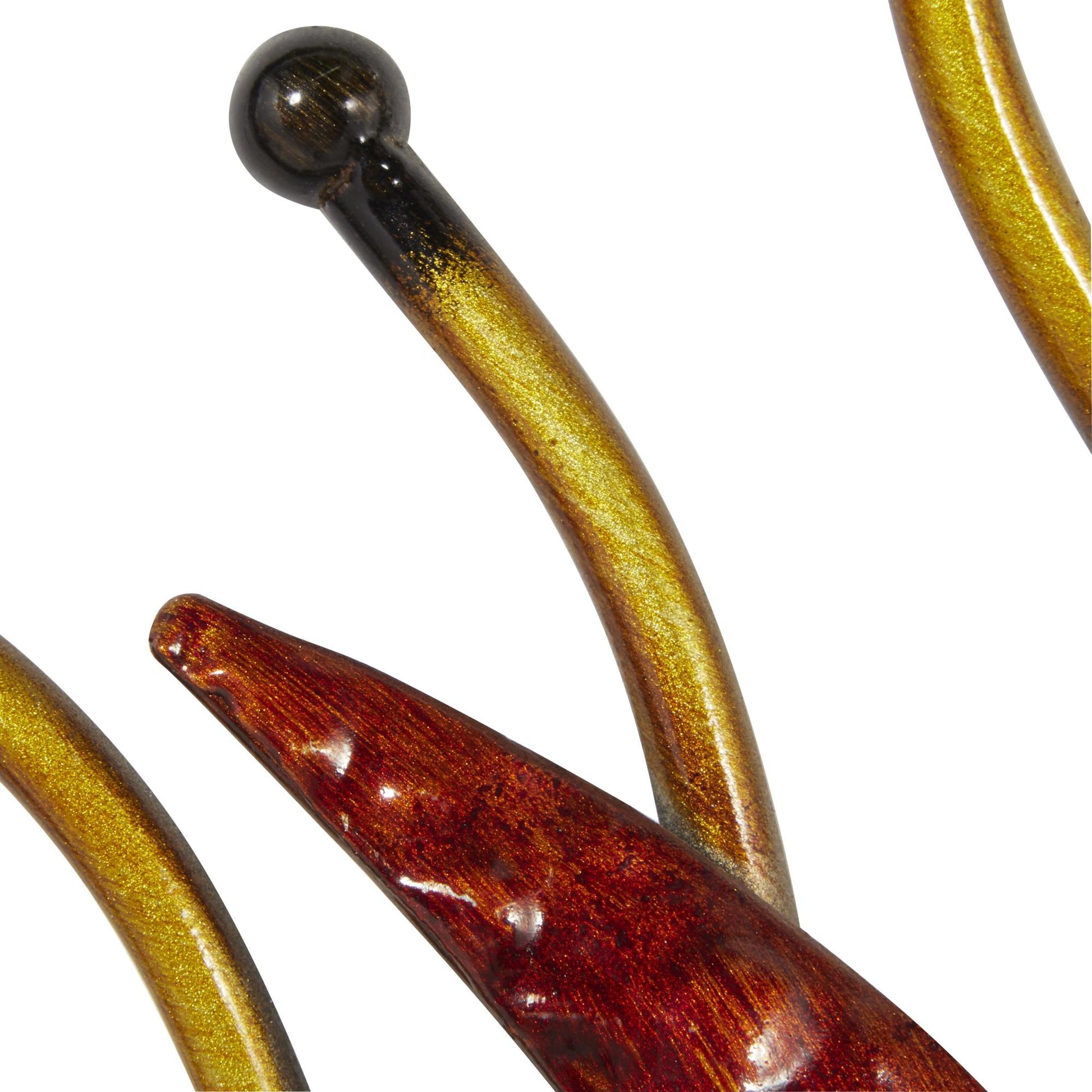 Sun and Moon Copper Metal Indoor Outdoor Home Wall Decor with Stars