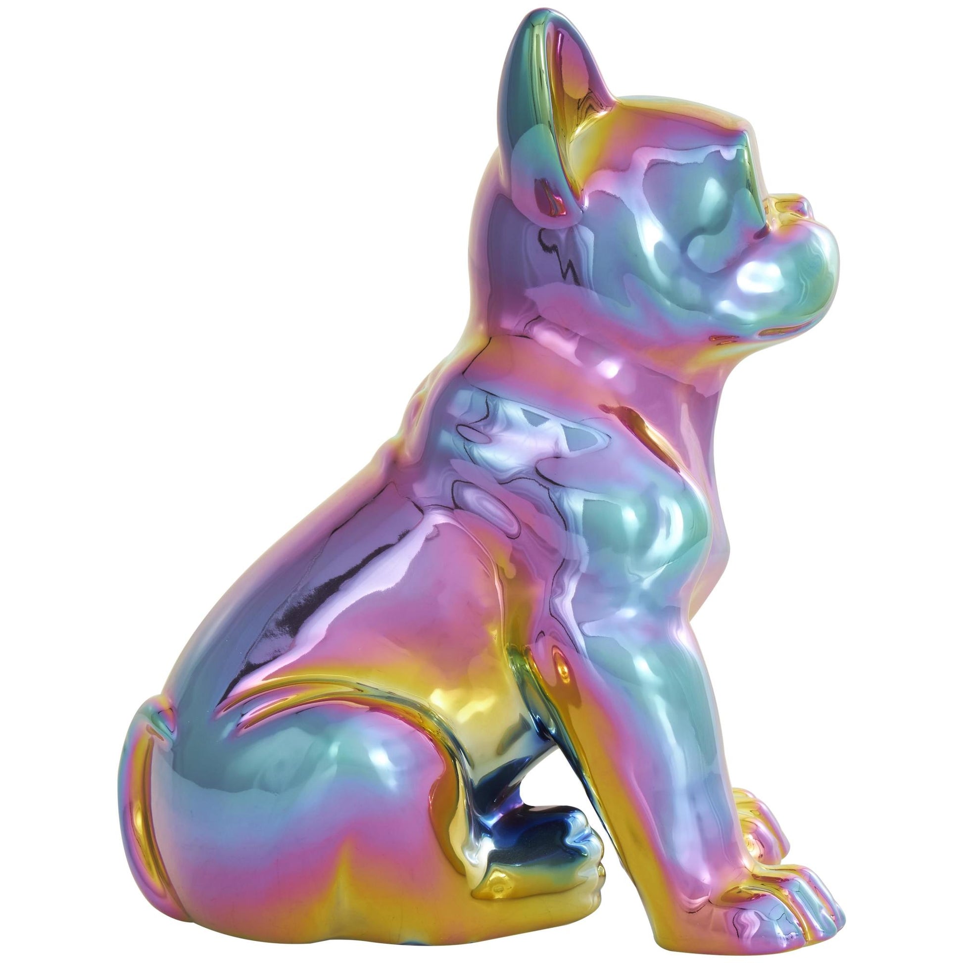 CosmoLiving by Cosmopolitan Bulldog Ceramic Decorative Sculpture with Sunglasses