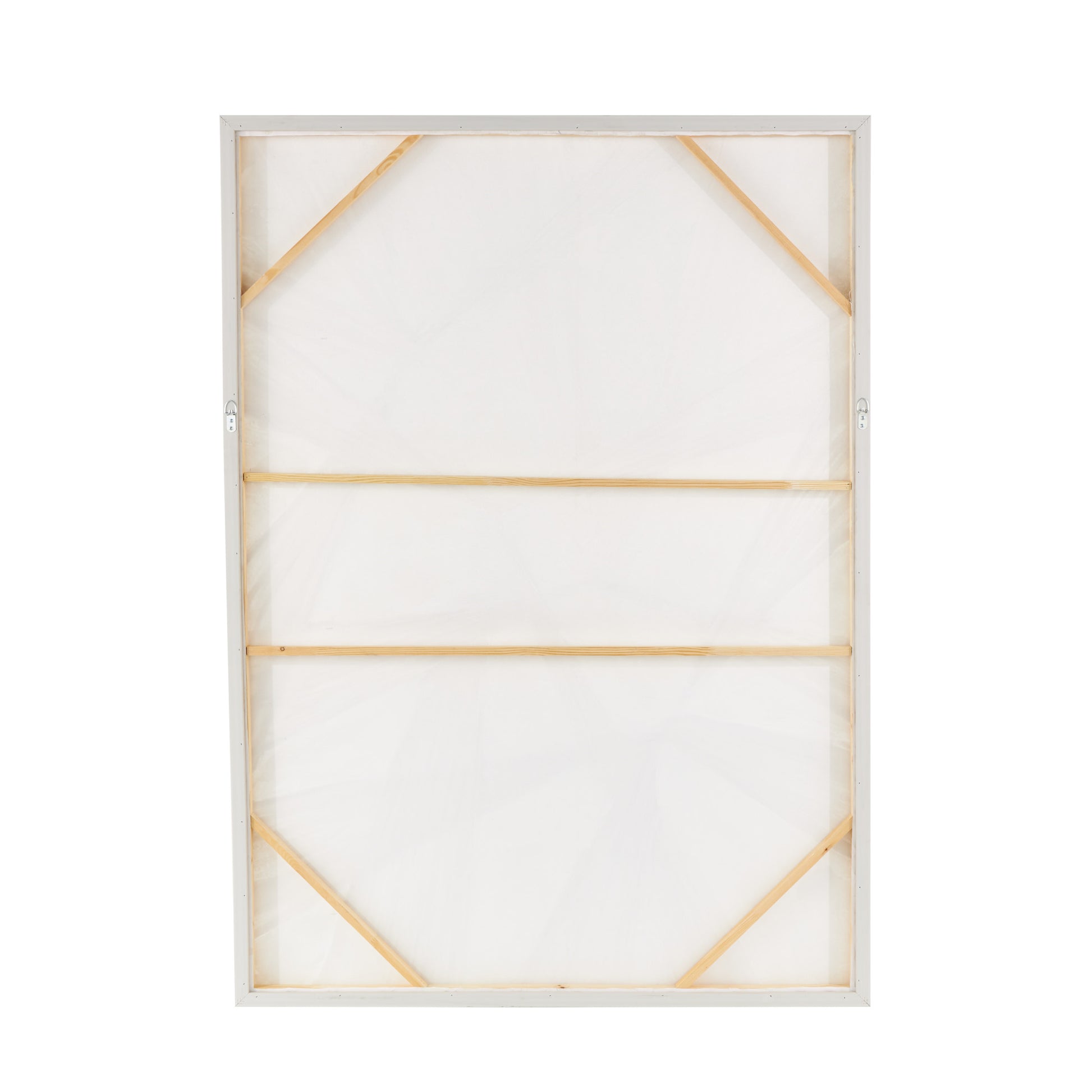 Abstract White Wood Intertwined Cloth Living Room Framed Wall Art