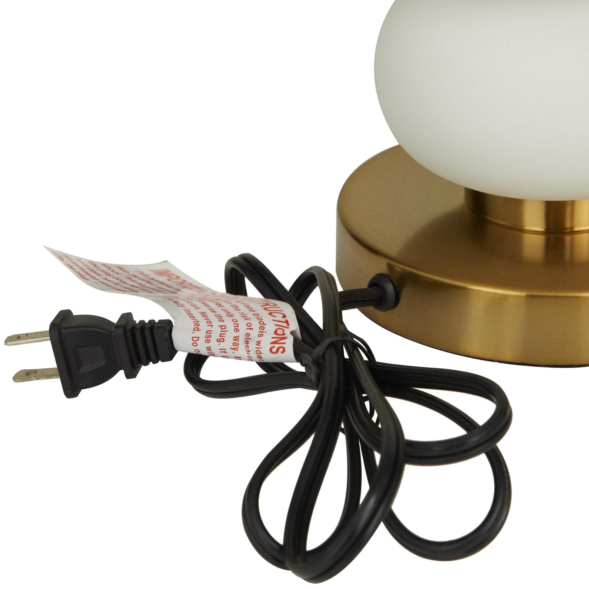 CosmoLiving by Cosmopolitan Metal Orbs Style Base Room Table Lamp with Drum Shade