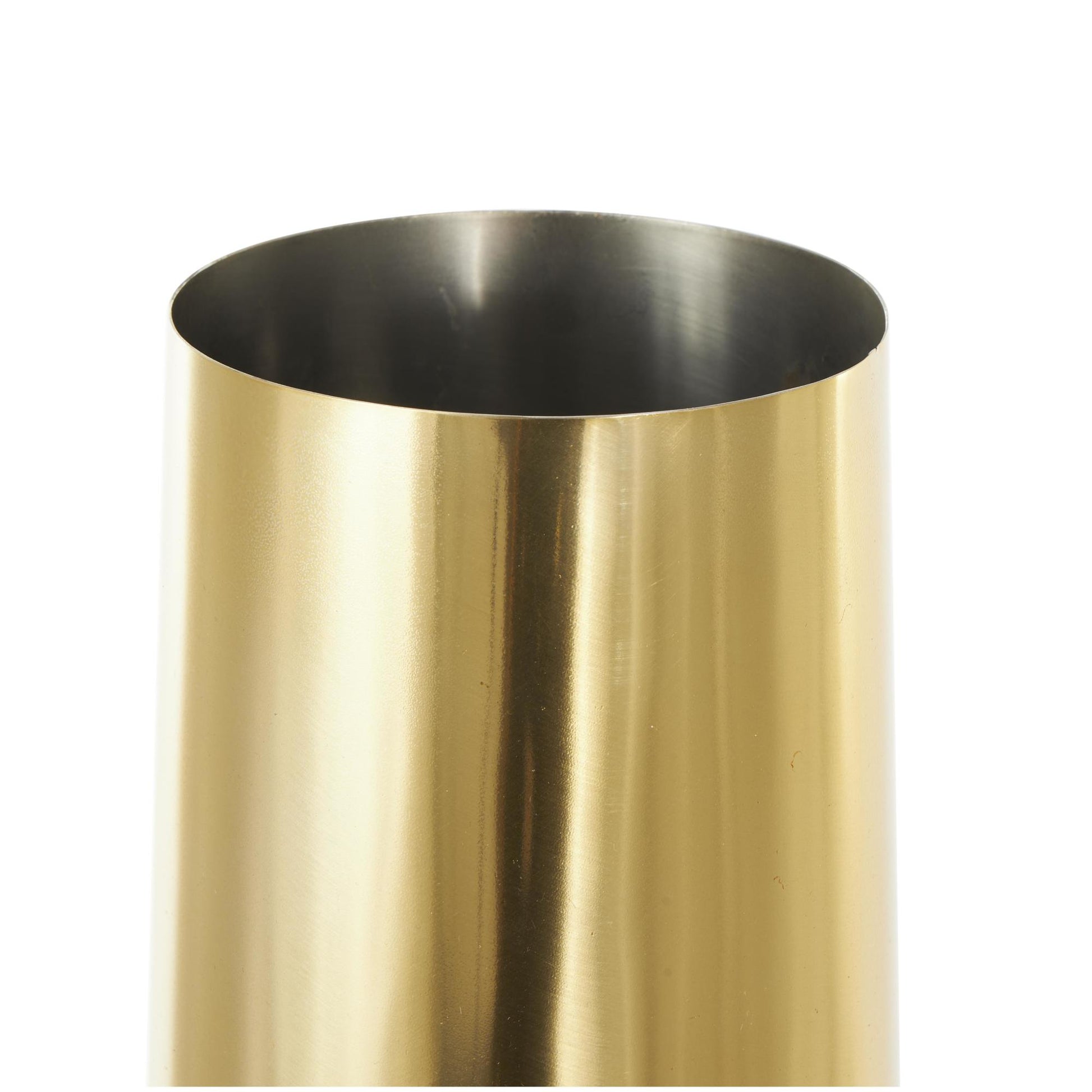 Aluminum Metal Decorative Vase 9" x 9" x 31"