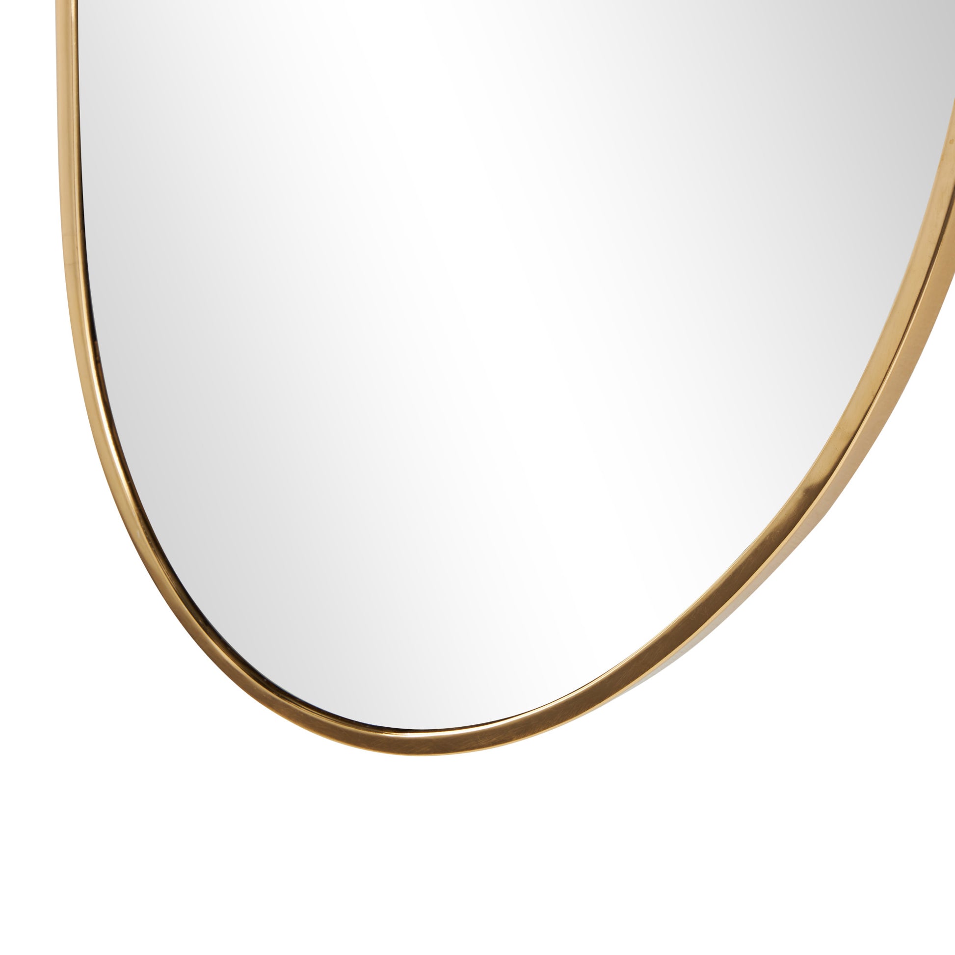 Gold Metal Oval Room Wall Mirror