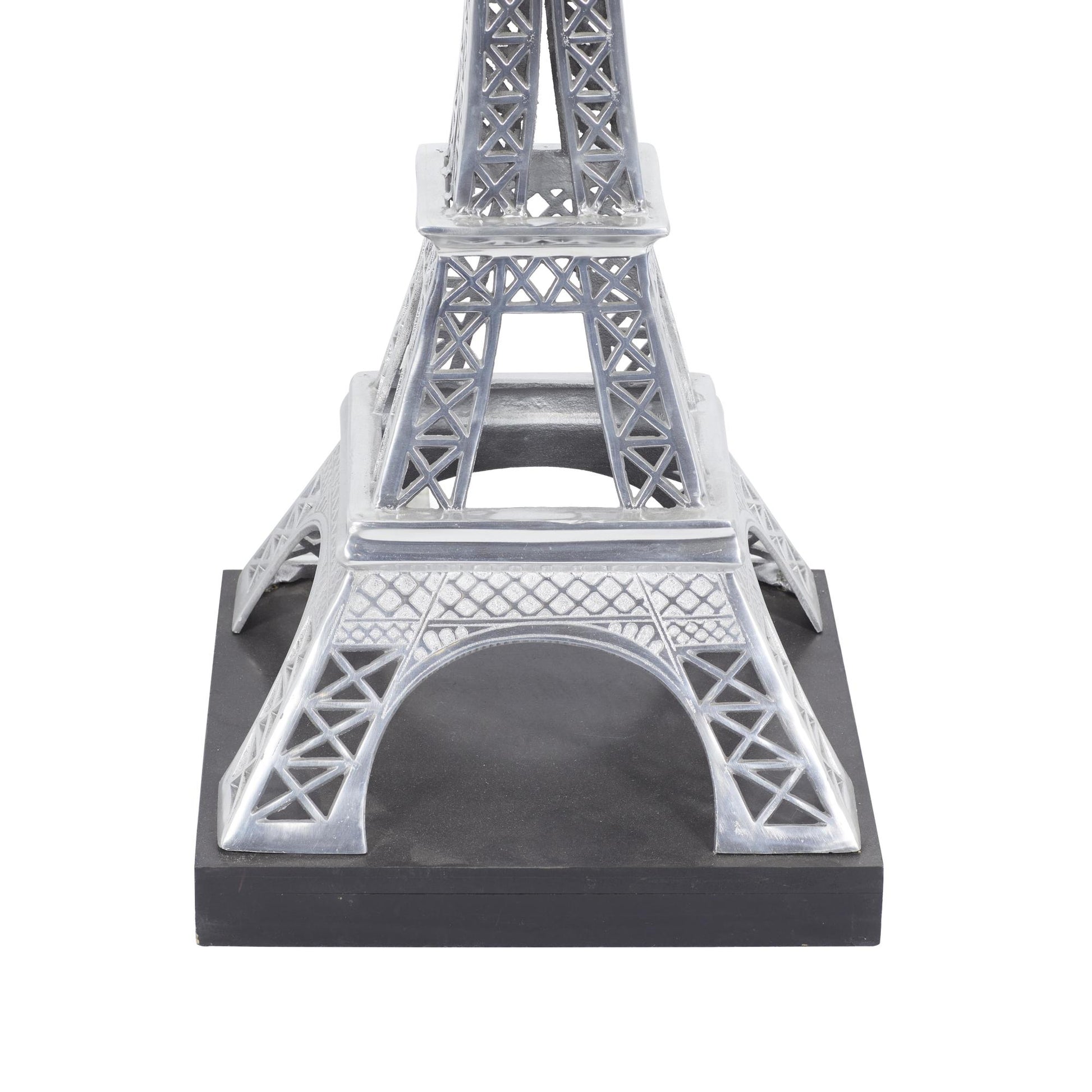 Eiffel Tower Silver Aluminum Metal Decorative Sculpture