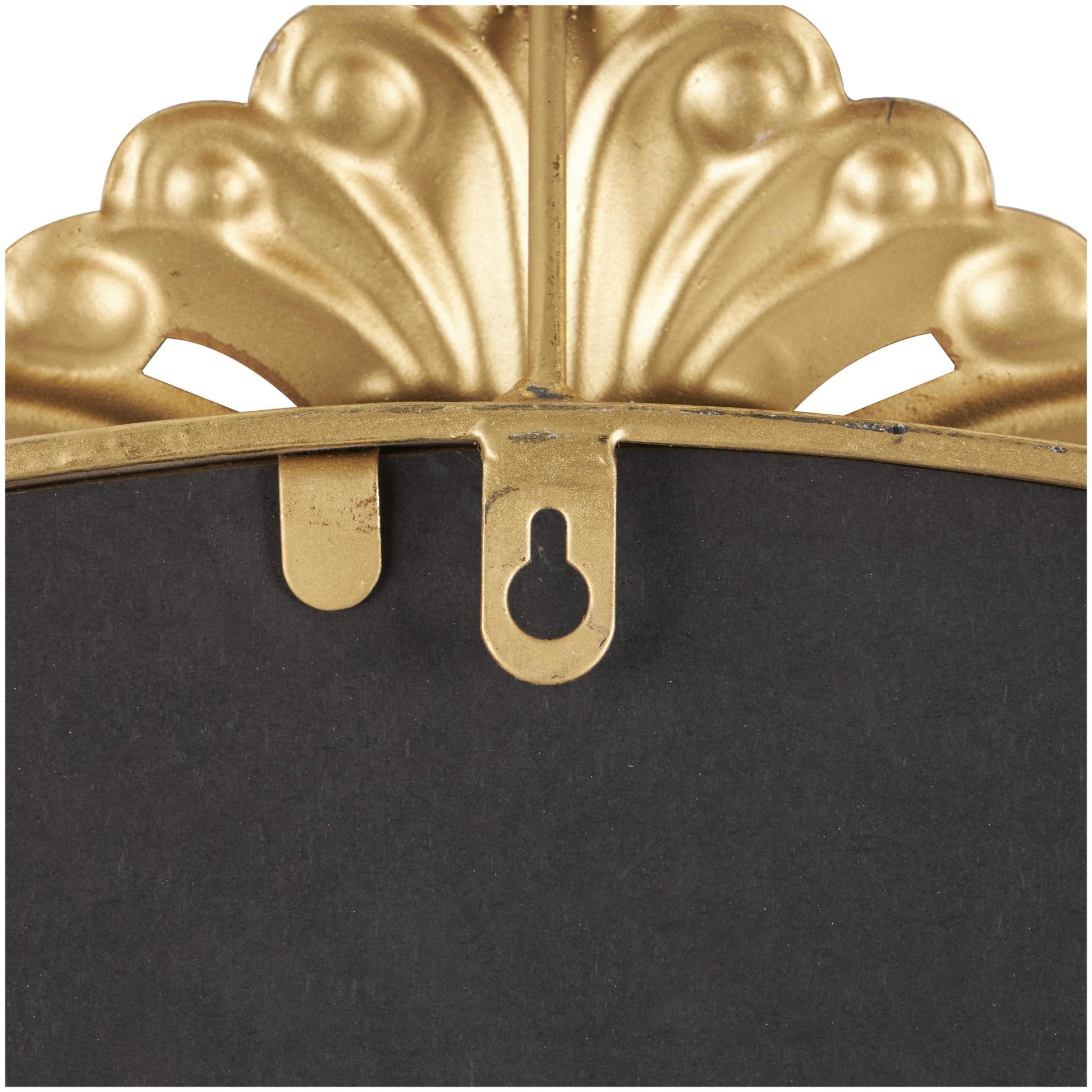 Scroll Gold Metal Tall Ornate Arched Baroque Room Floor Mirror