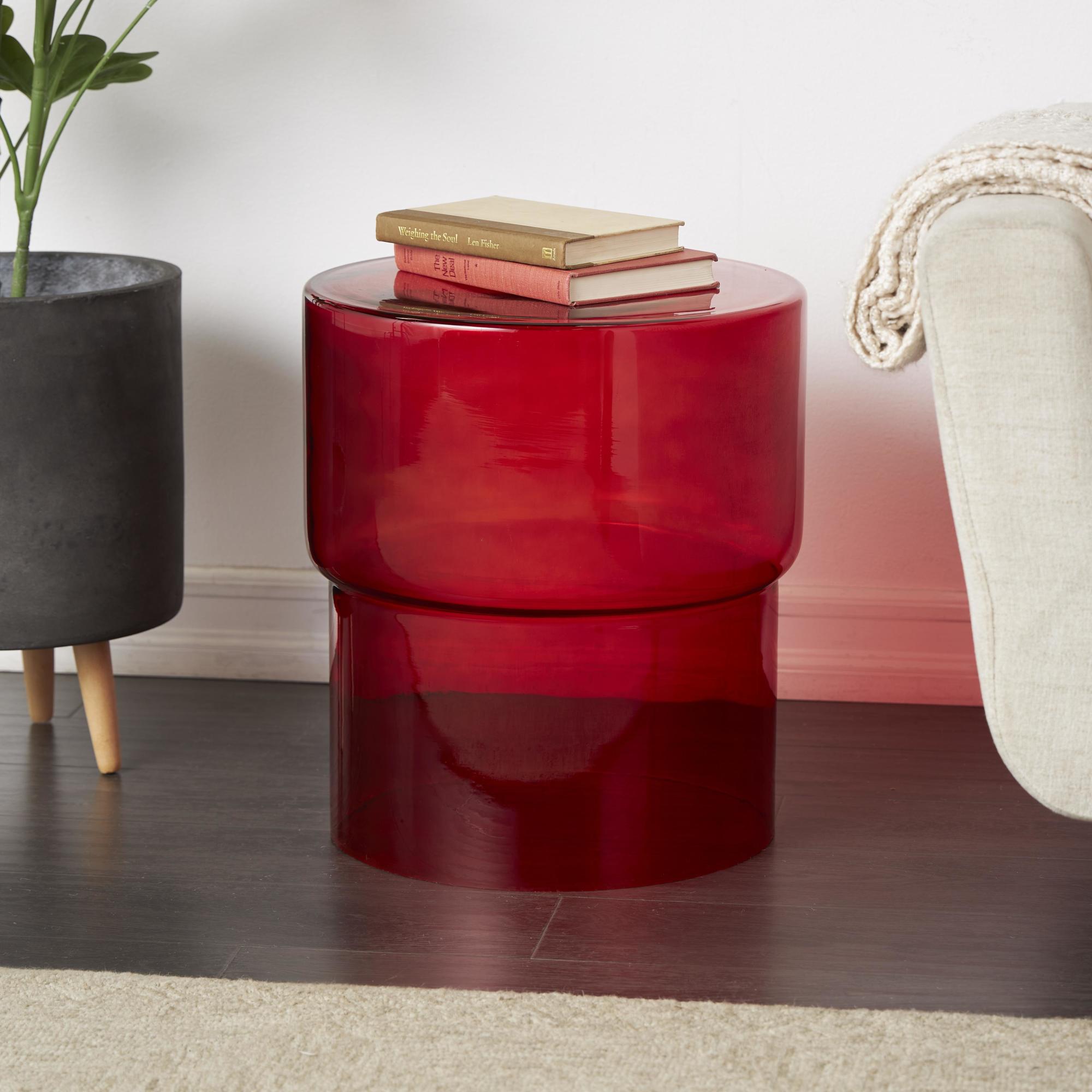 Glass Modern Side End Accent Table