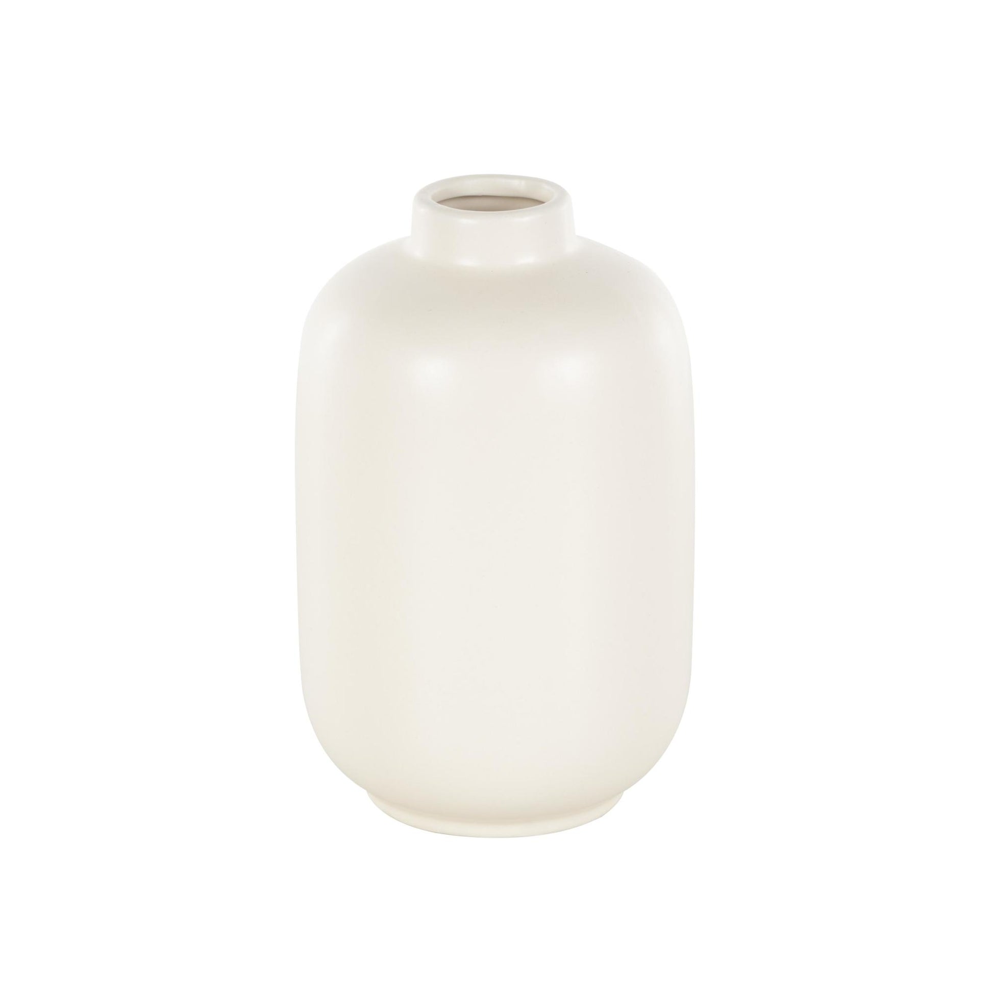 Cream Ceramic Decorative Vase