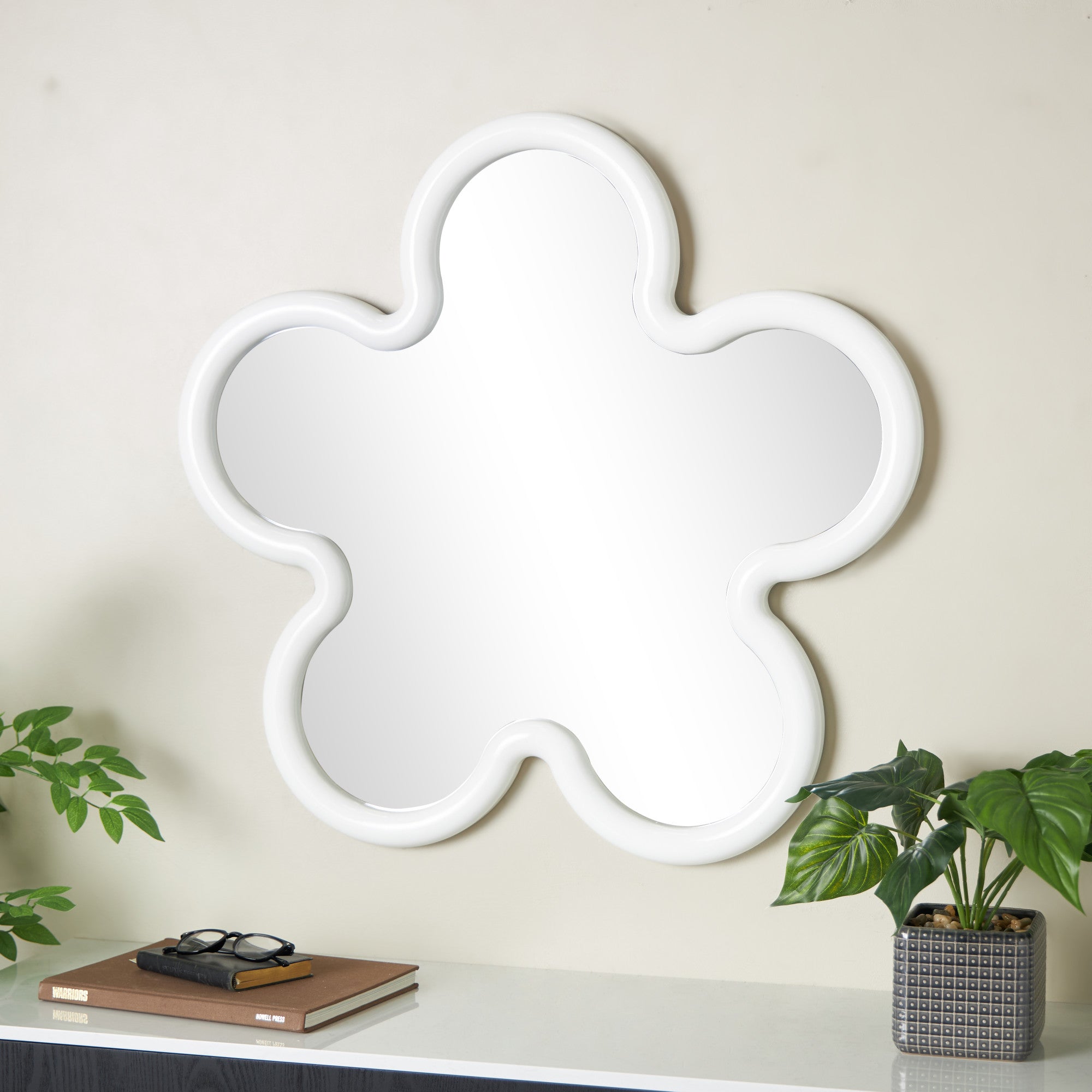 Star Wood Large Room Wall Mirror