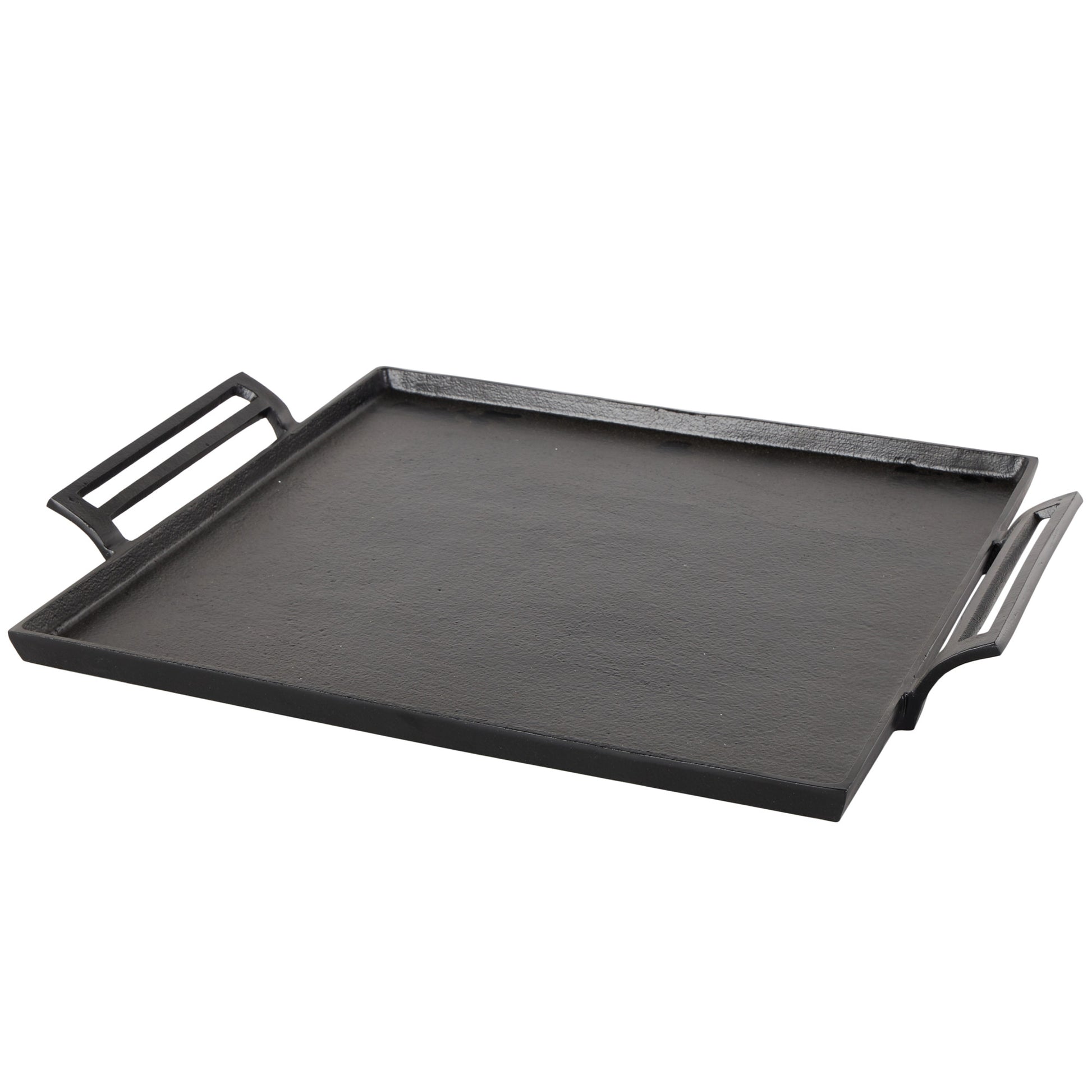 Aluminum Metal Square Living Room Decor Tray with Handles