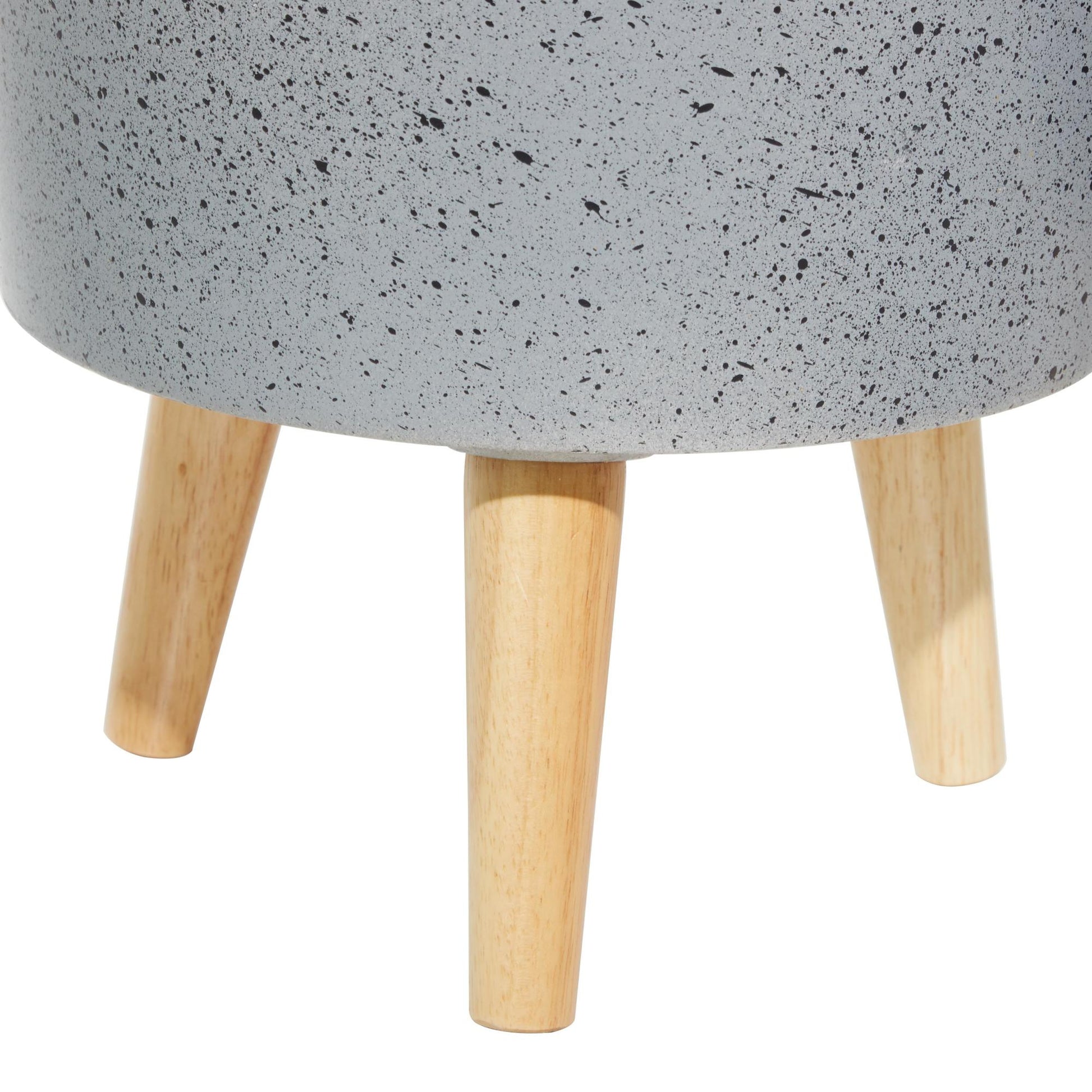 Set of 2 Gray Magnesium Oxide Planter