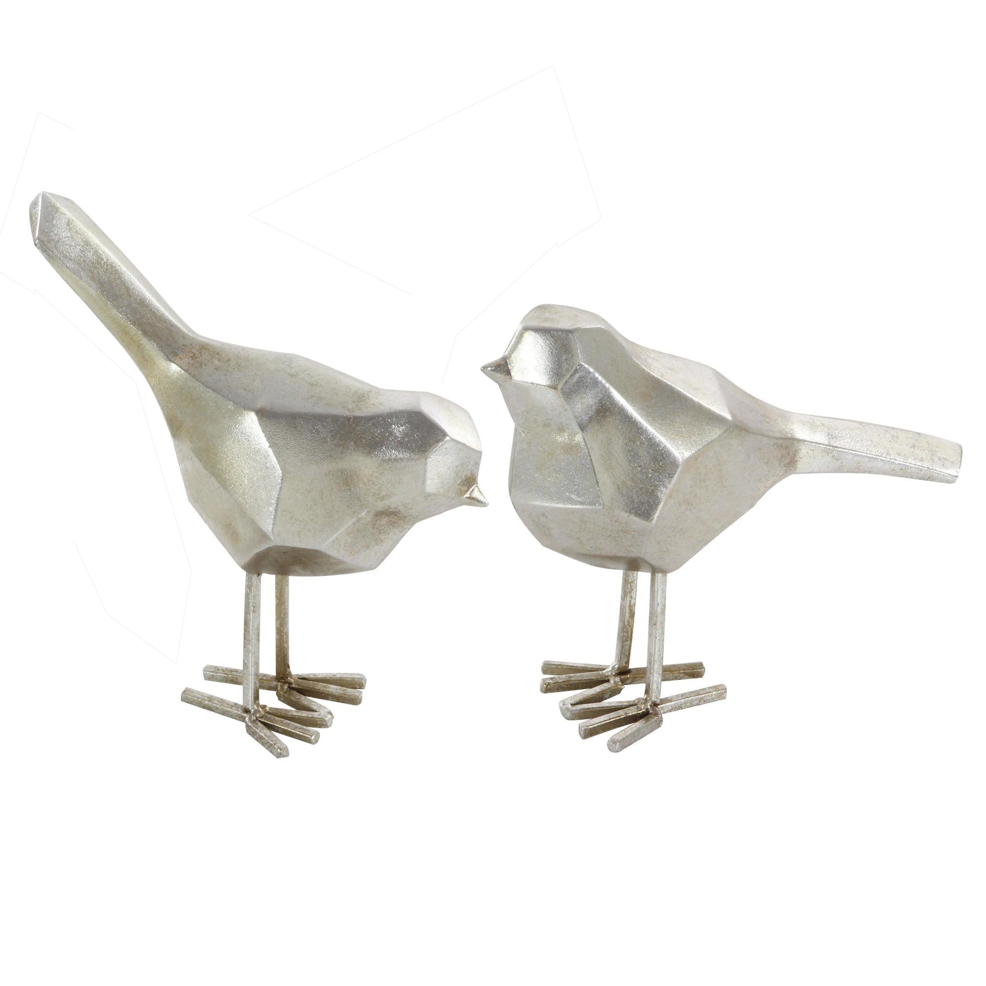 CosmoLiving by Cosmopolitan Set of 2 Bird Polystone Decorative Sculpture
