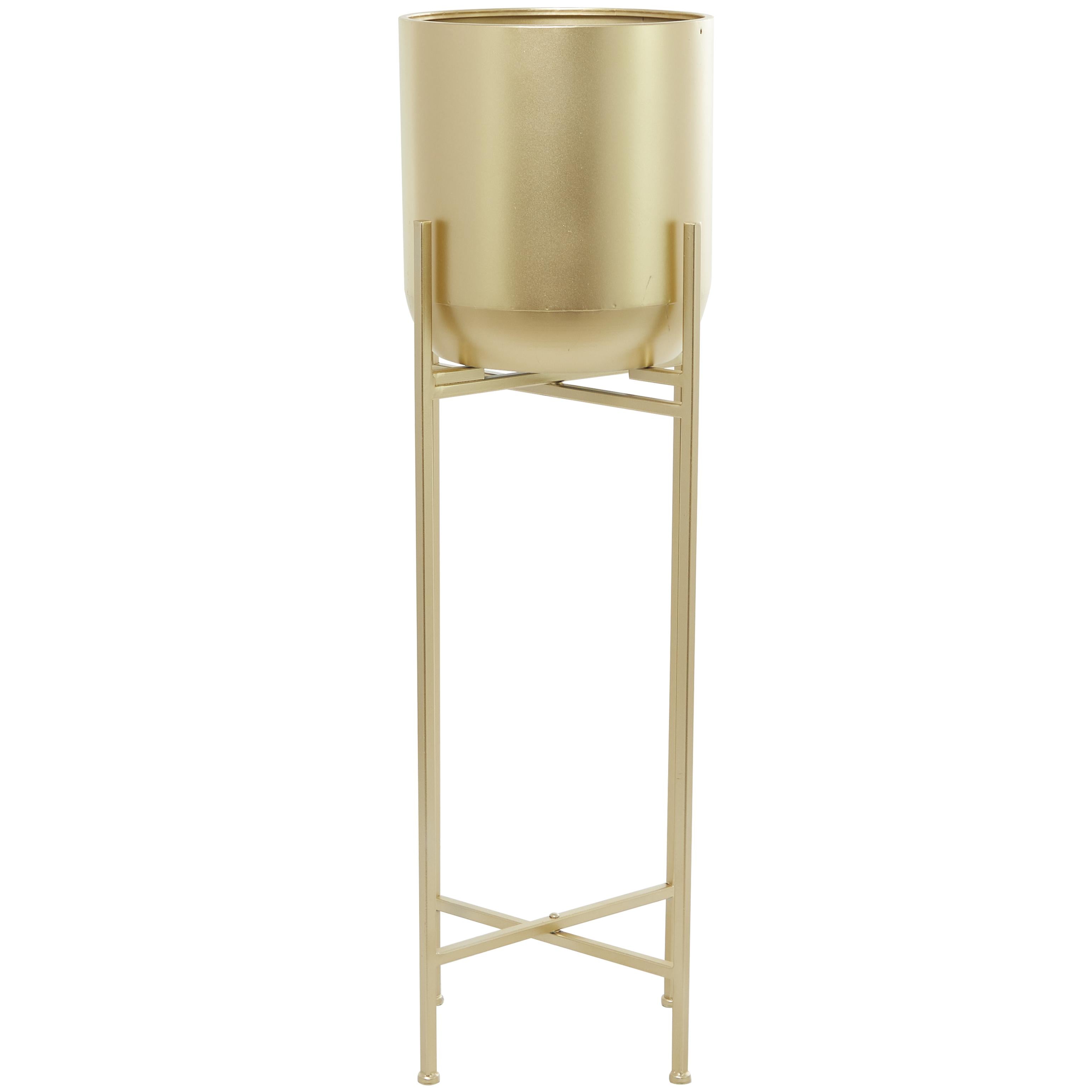 CosmoLiving by Cosmopolitan Metal Matte Dome Indoor Outdoor Planter with Removable Stand