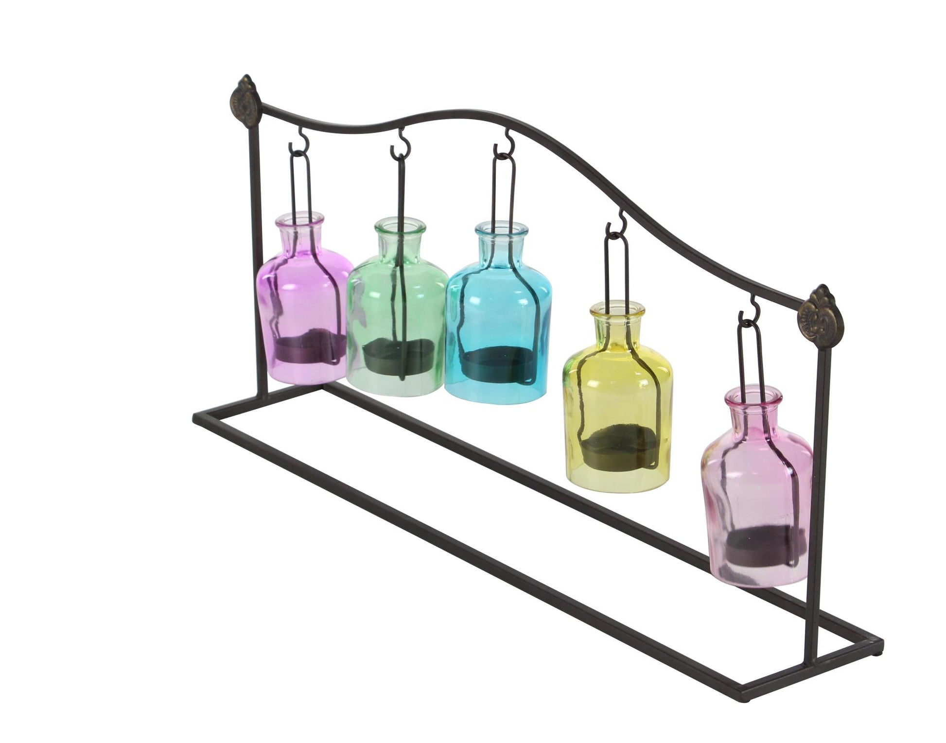 Metal Hanging Bottle Decorative Indoor Outdoor Candle Lantern