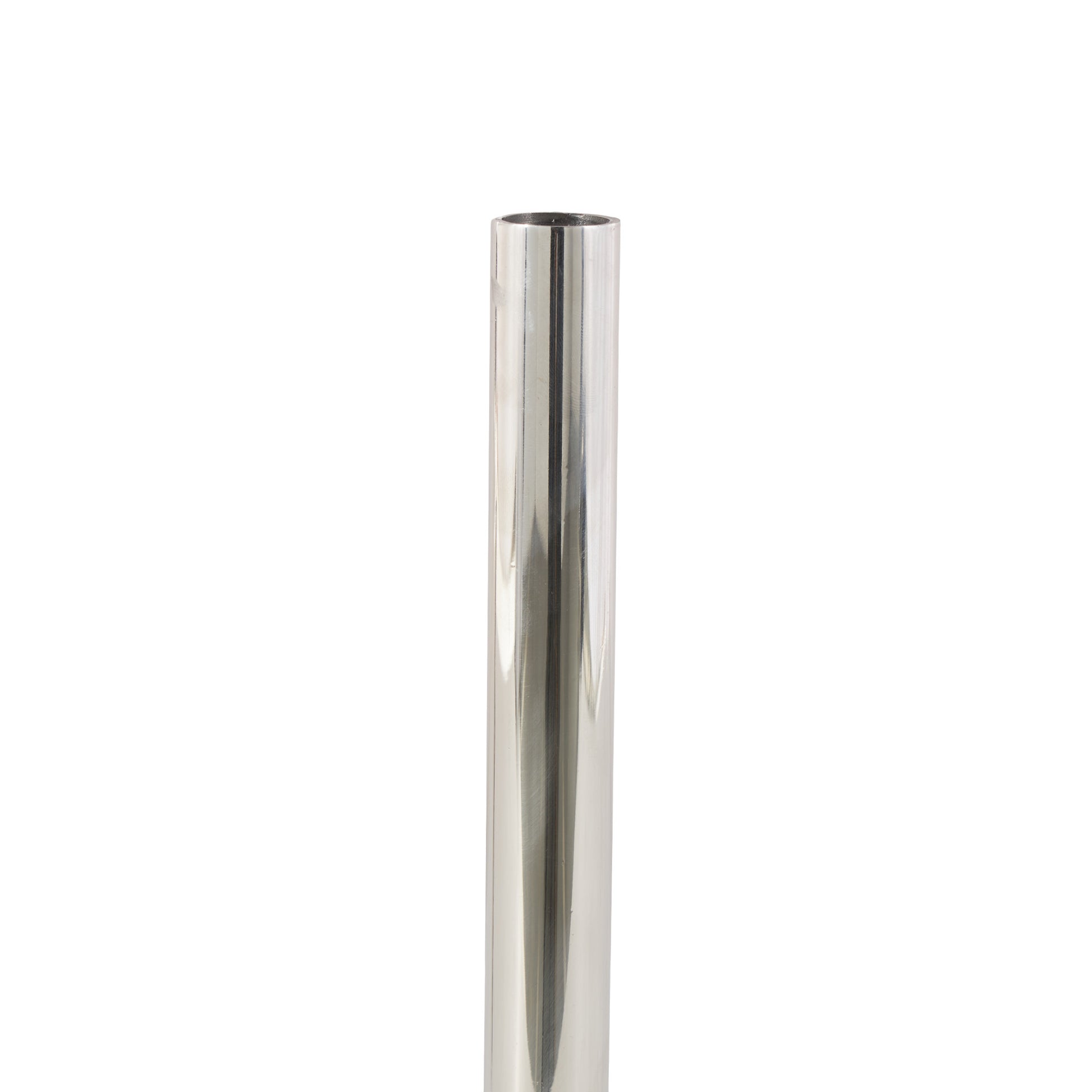 Silver Stainless Steel Metal Abstract U-Shaped Decorative Candelabra