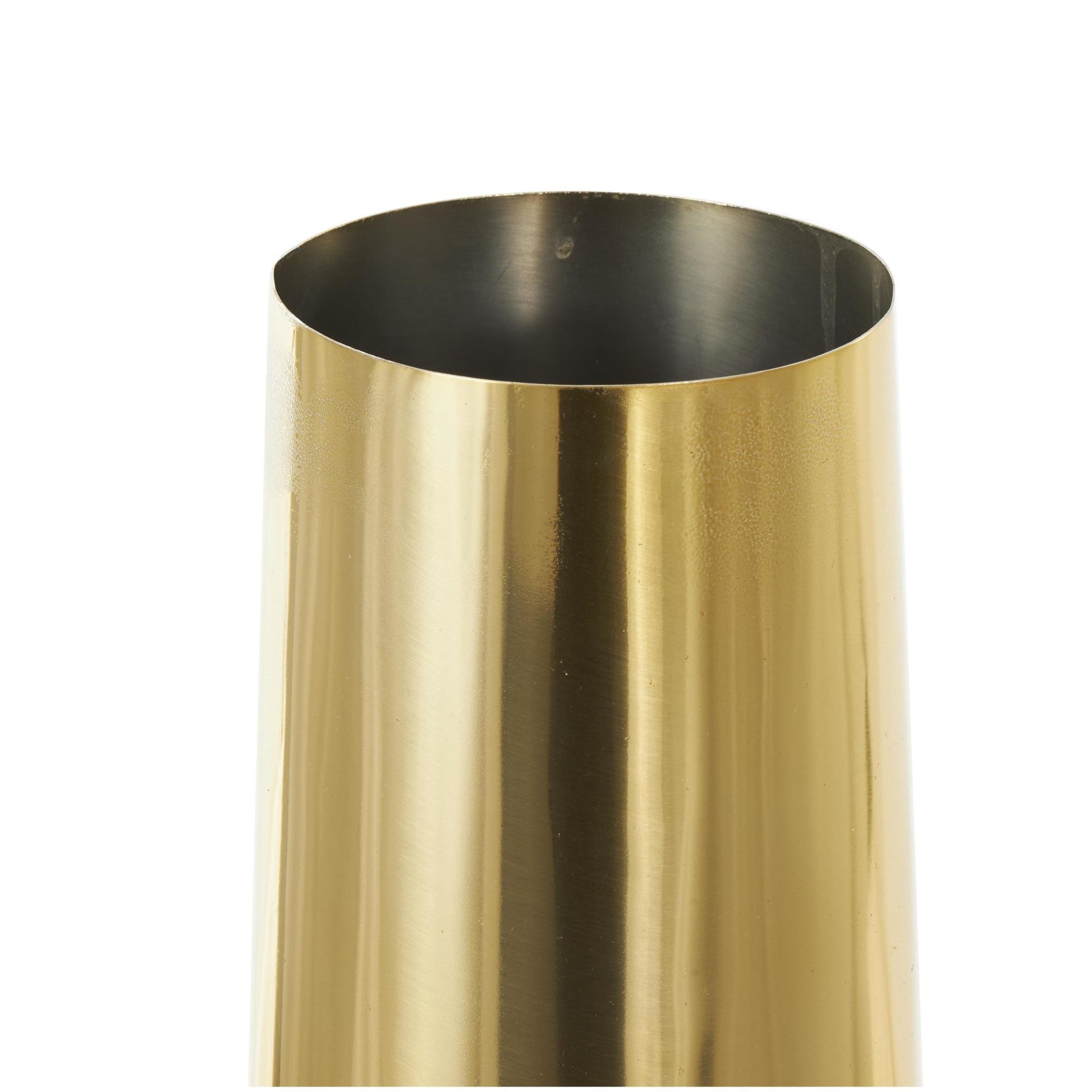 Aluminum Metal Decorative Vase 9" x 9" x 31"
