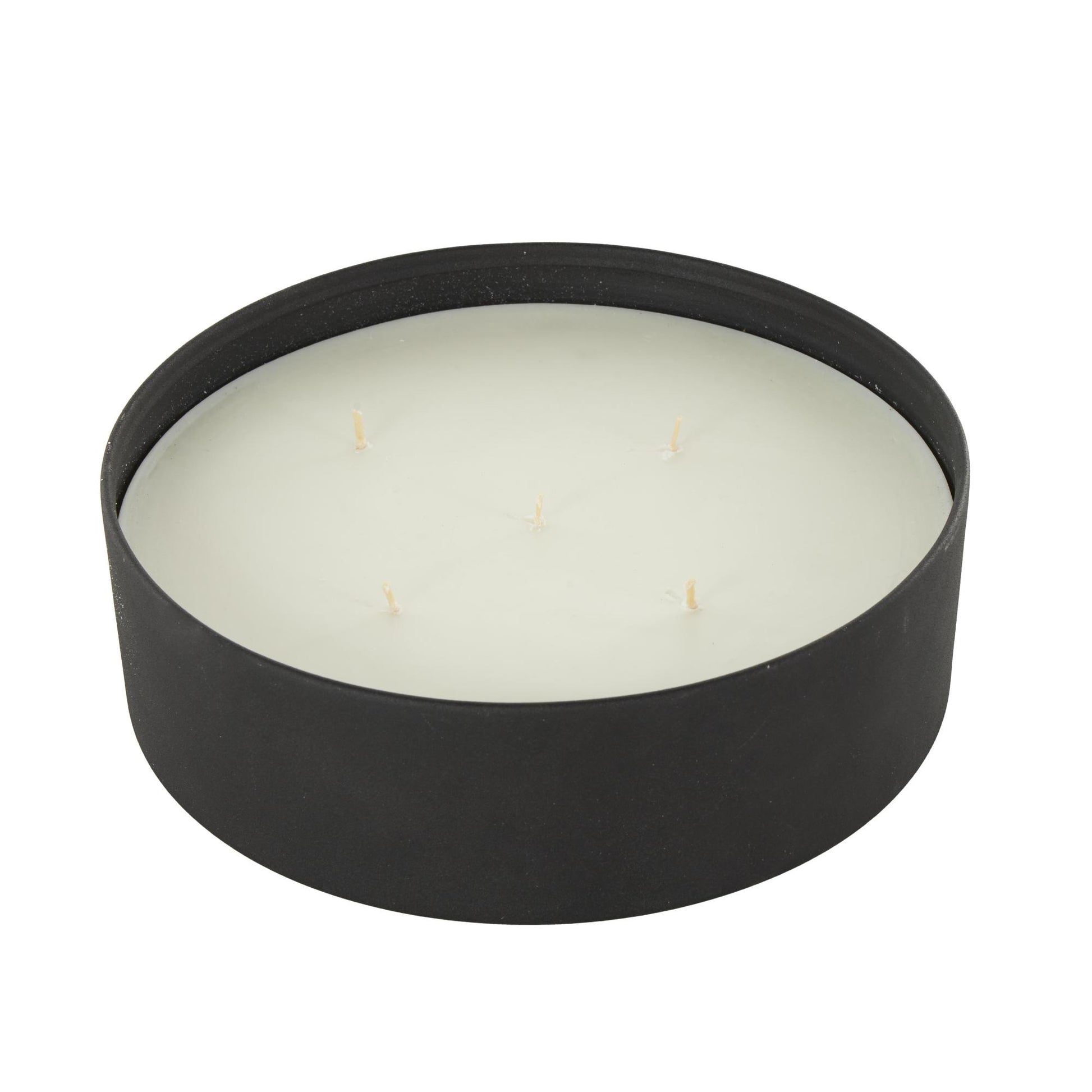Metal Pink Blush & Poppy Scented Textured 59oz 5 Wick Decorative Candle with White Wax