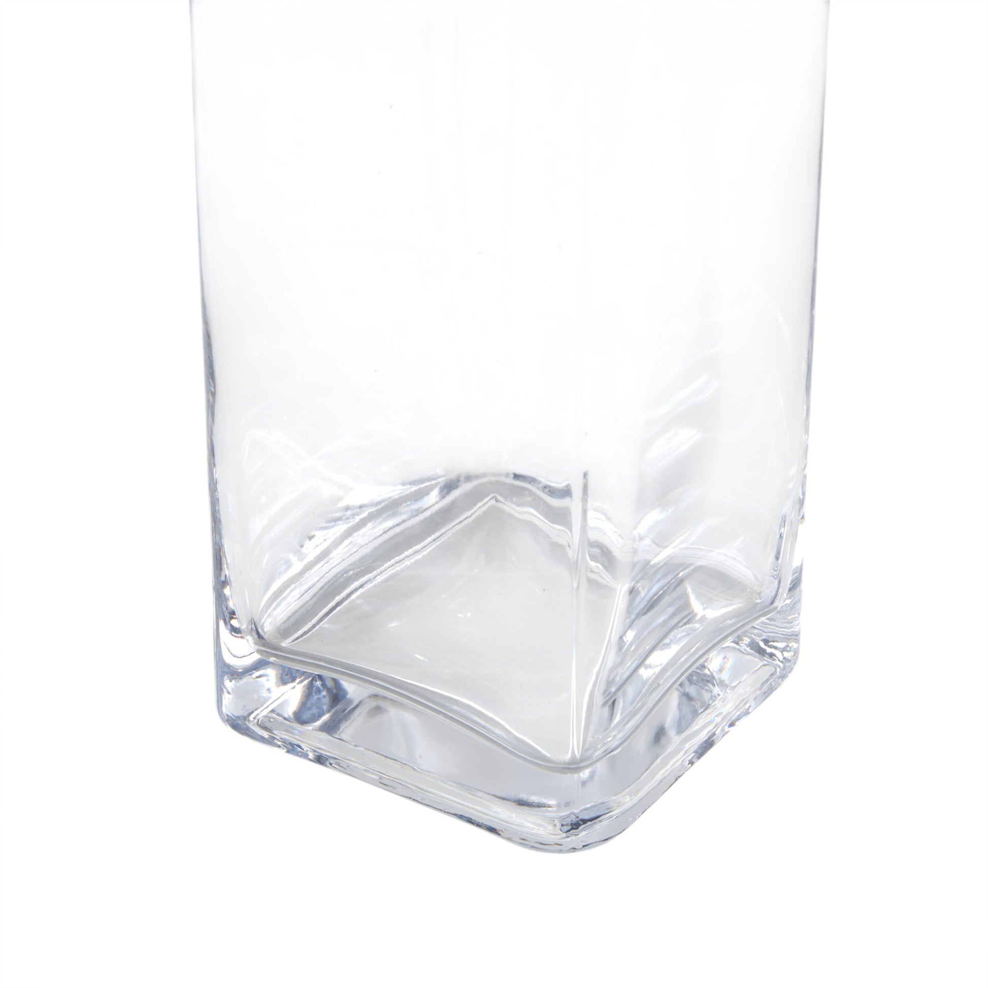 Clear Glass Tall Decorative Vase