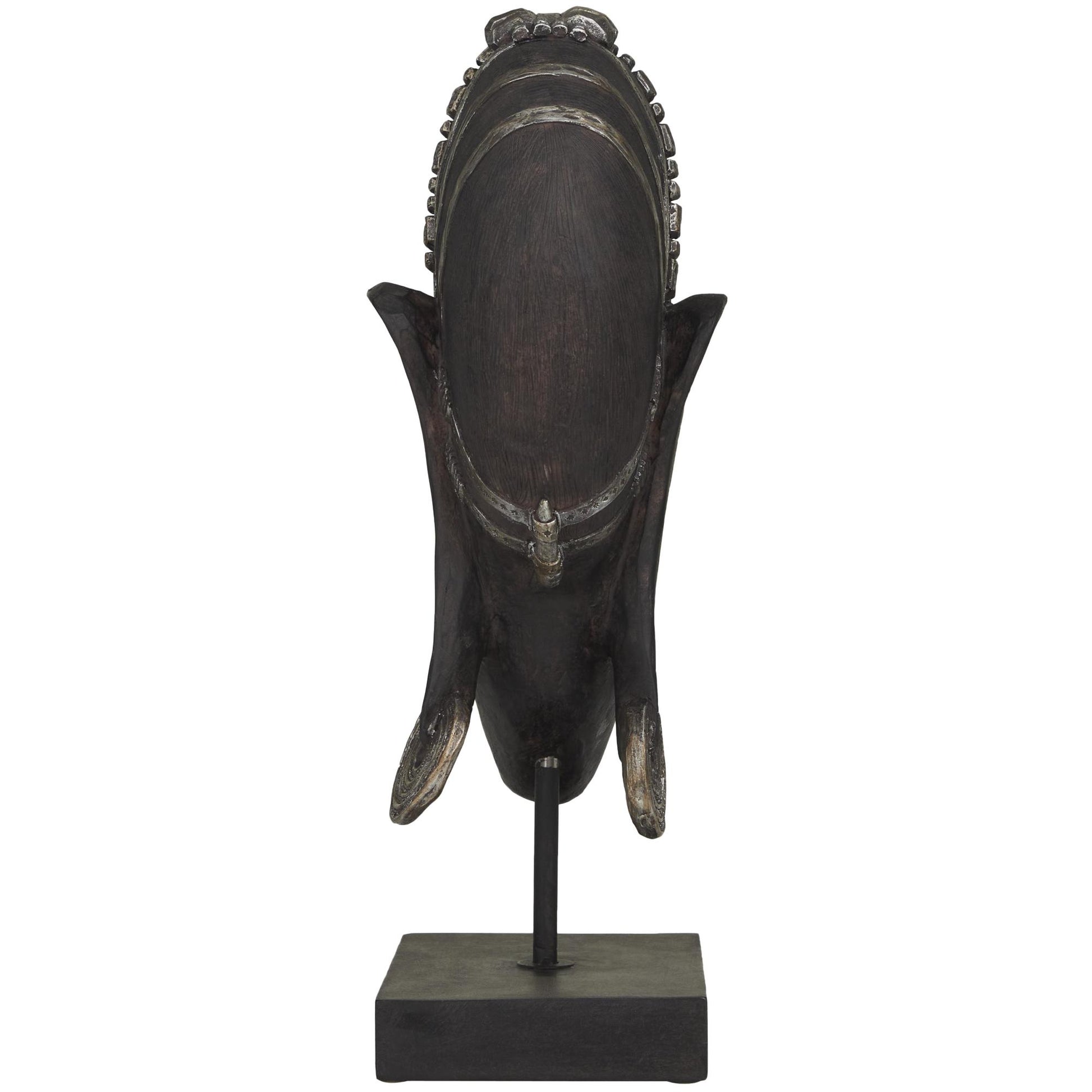 Woman Black Polyresin African Decorative Sculpture