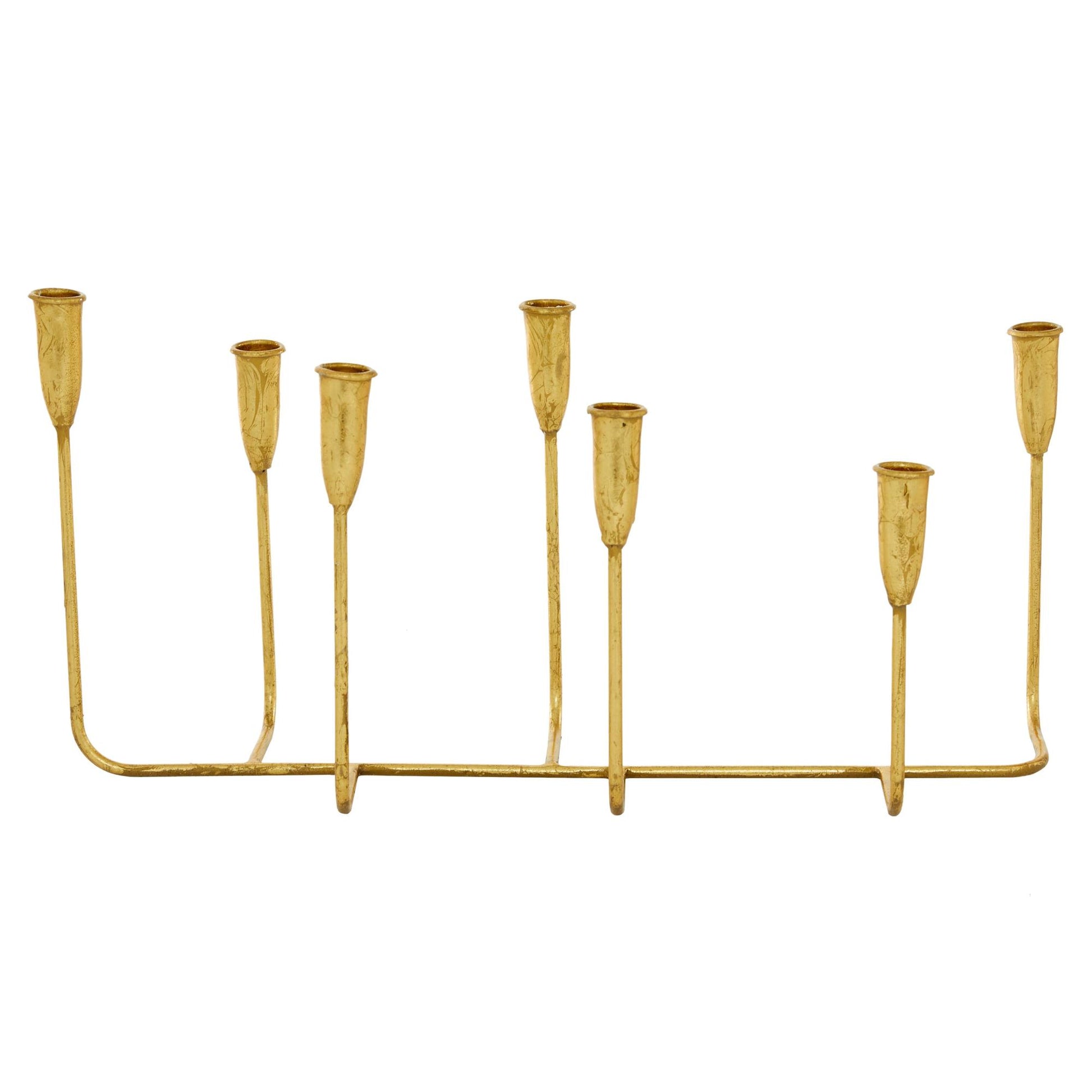 CosmoLiving by Cosmopolitan Metal Long Tapered 7 Holder Decorative Candelabra