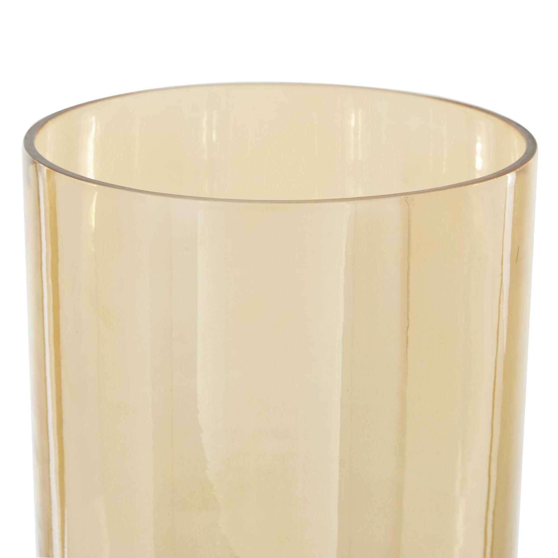 Gold Aluminum Metal Single Candle Room Hurricane Lamp