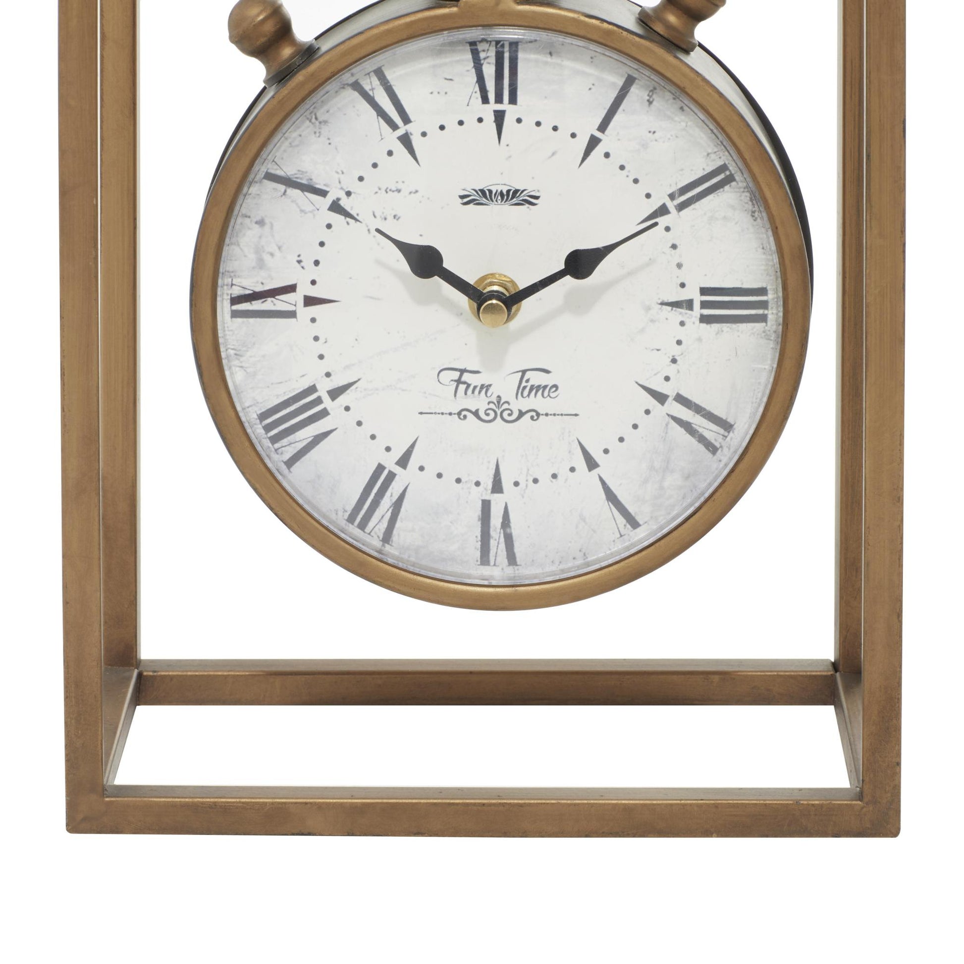 Bronze Metal Standing Stopwatch Decorative Clock