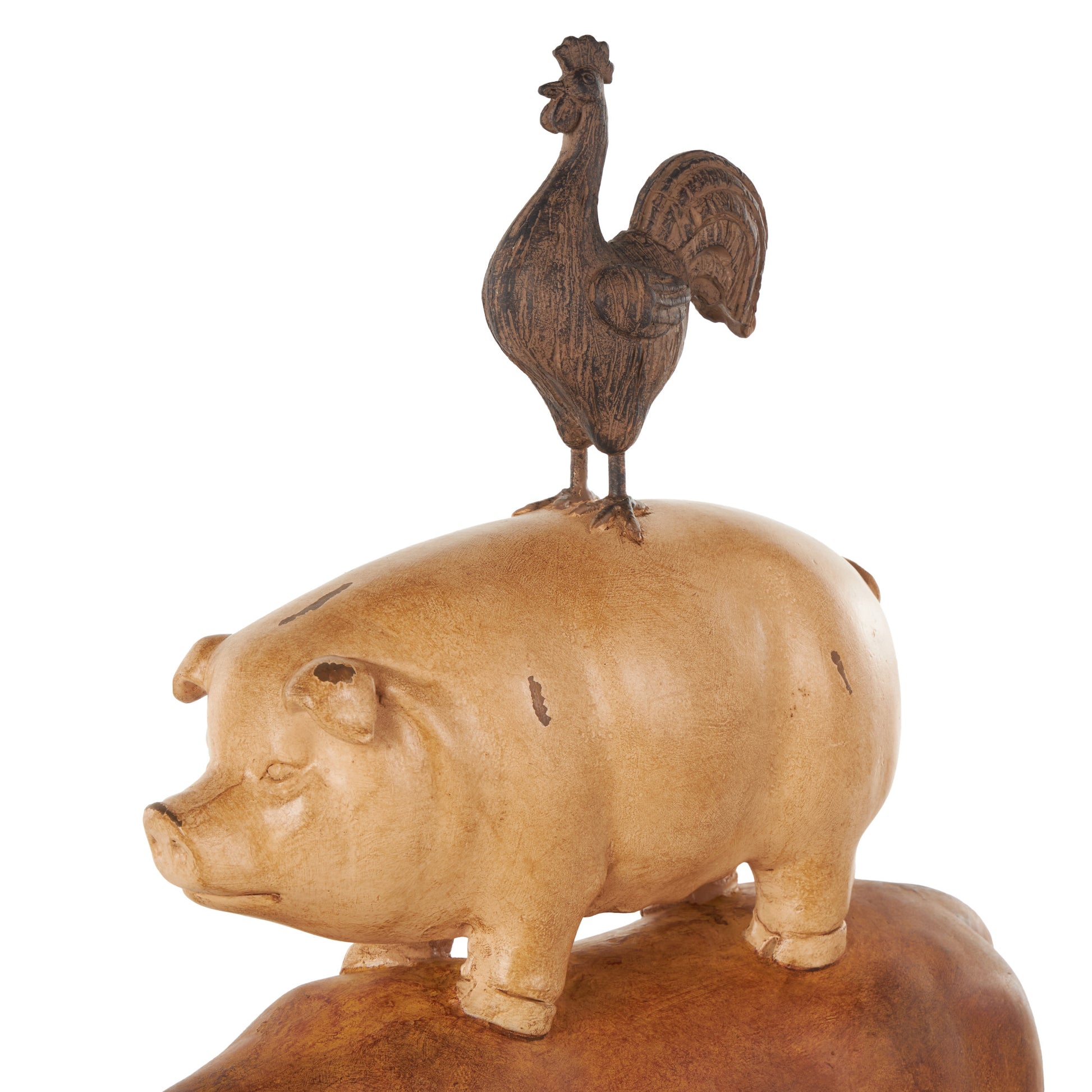 Farm Animals Resin Stacked Decorative Sculpture
